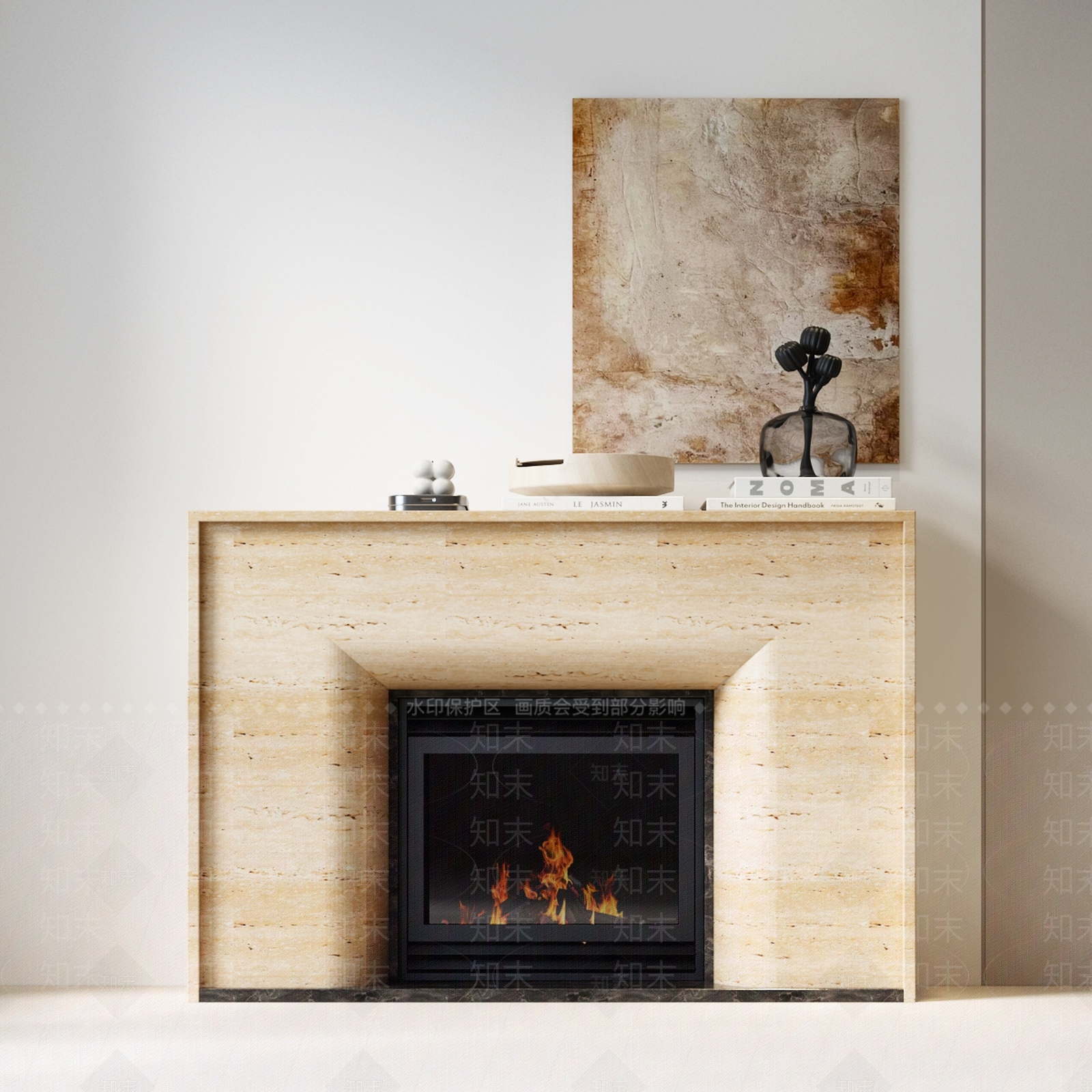 现代法式壁炉3D模型下载【ID:1192719136】