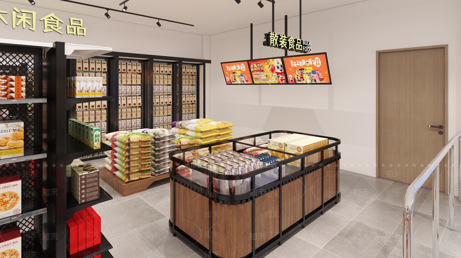现代超市3D模型下载【ID:1192720975】