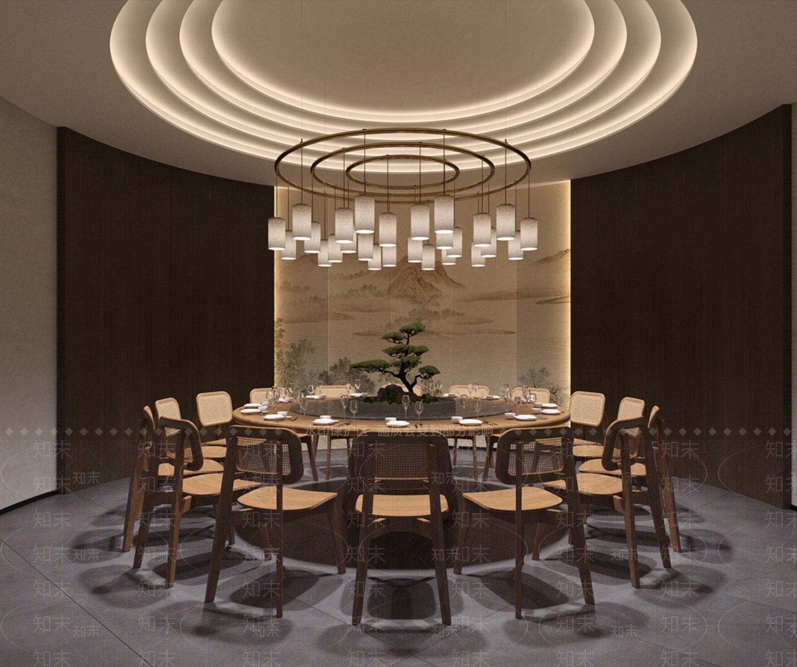 新中式包厢3D模型下载【ID:1192725275】