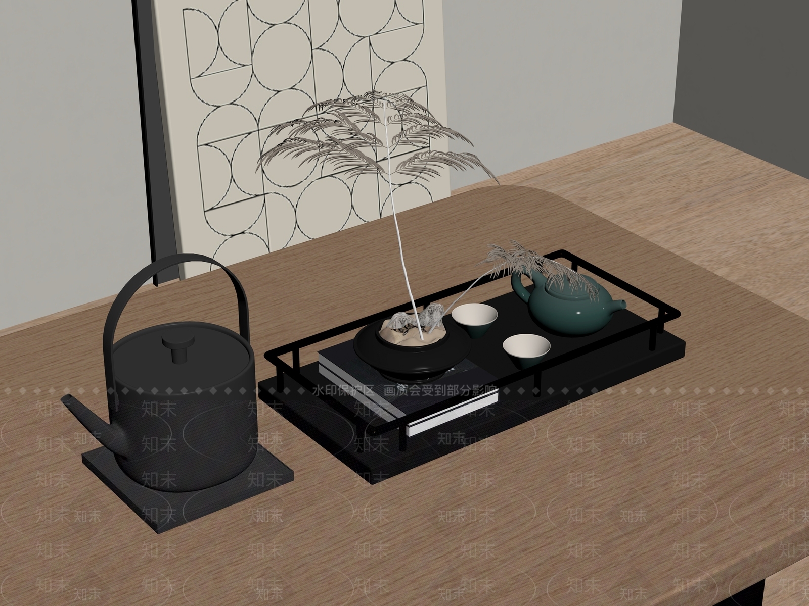 茶具SU模型下载【ID:1192727469】