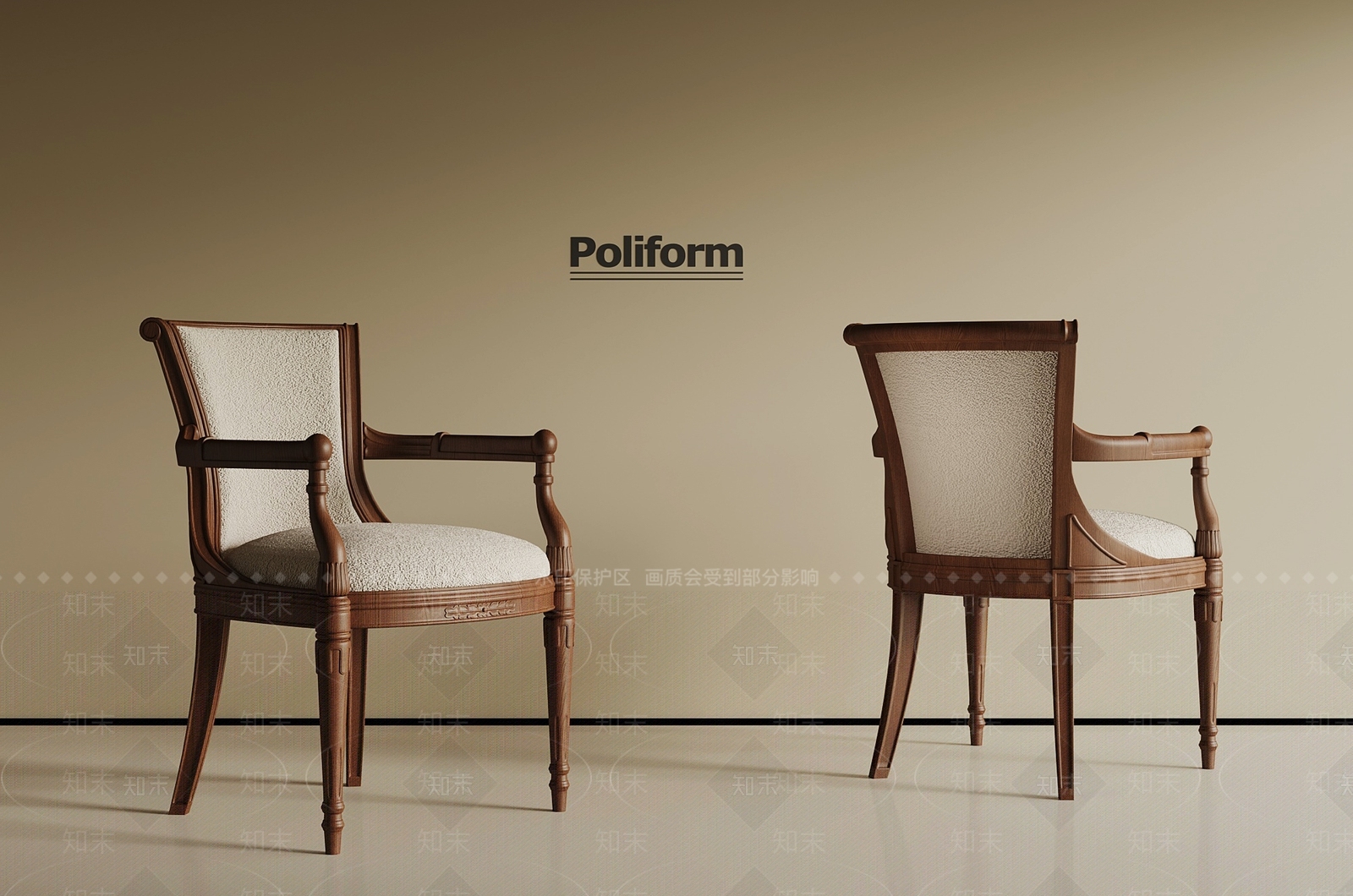 法式中古休闲椅3D模型下载【ID:1192727795】