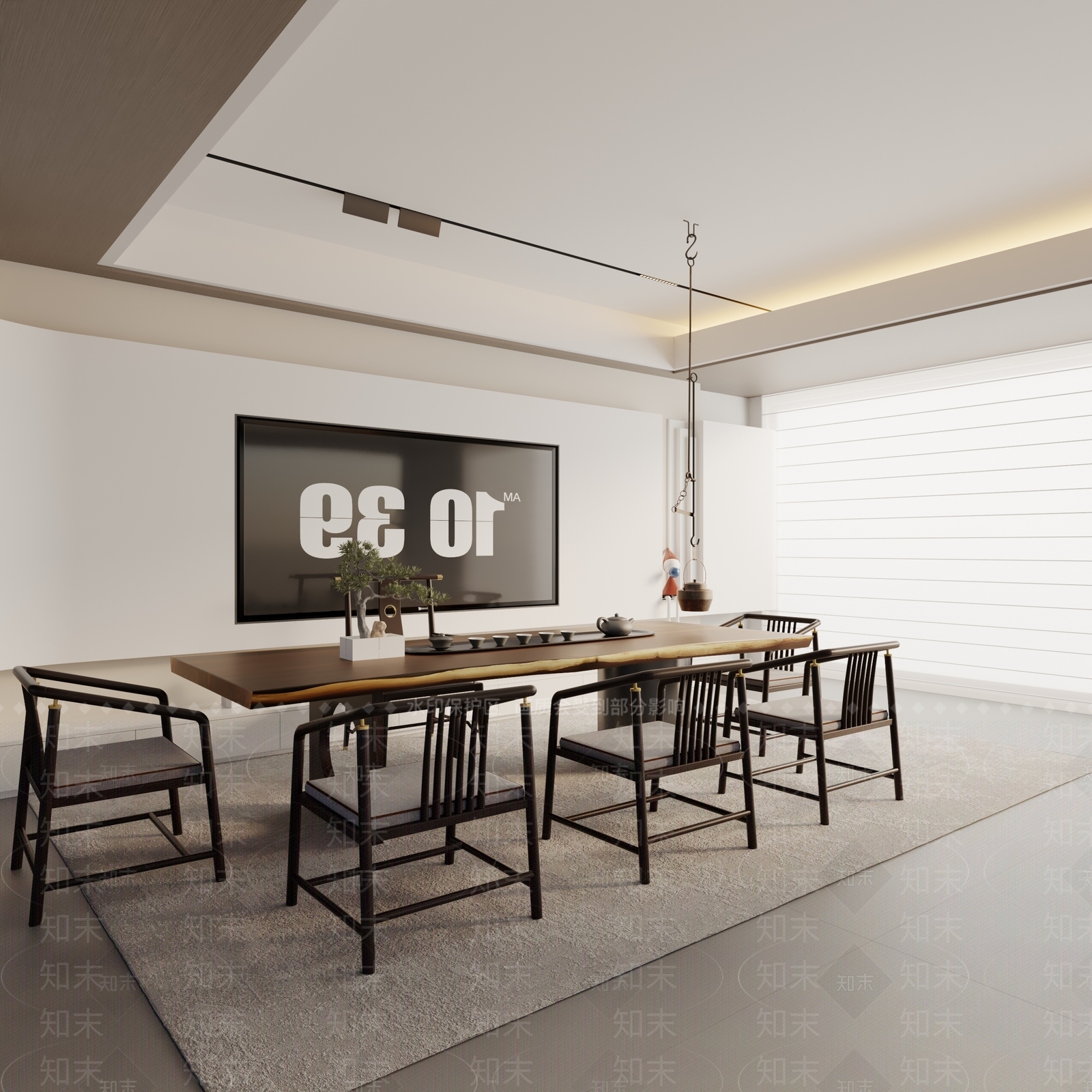 现代茶室3D模型下载【ID:1192734856】