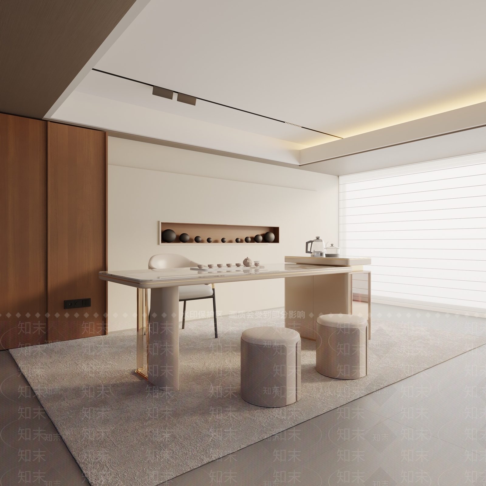 现代茶室3D模型下载【ID:1192738721】