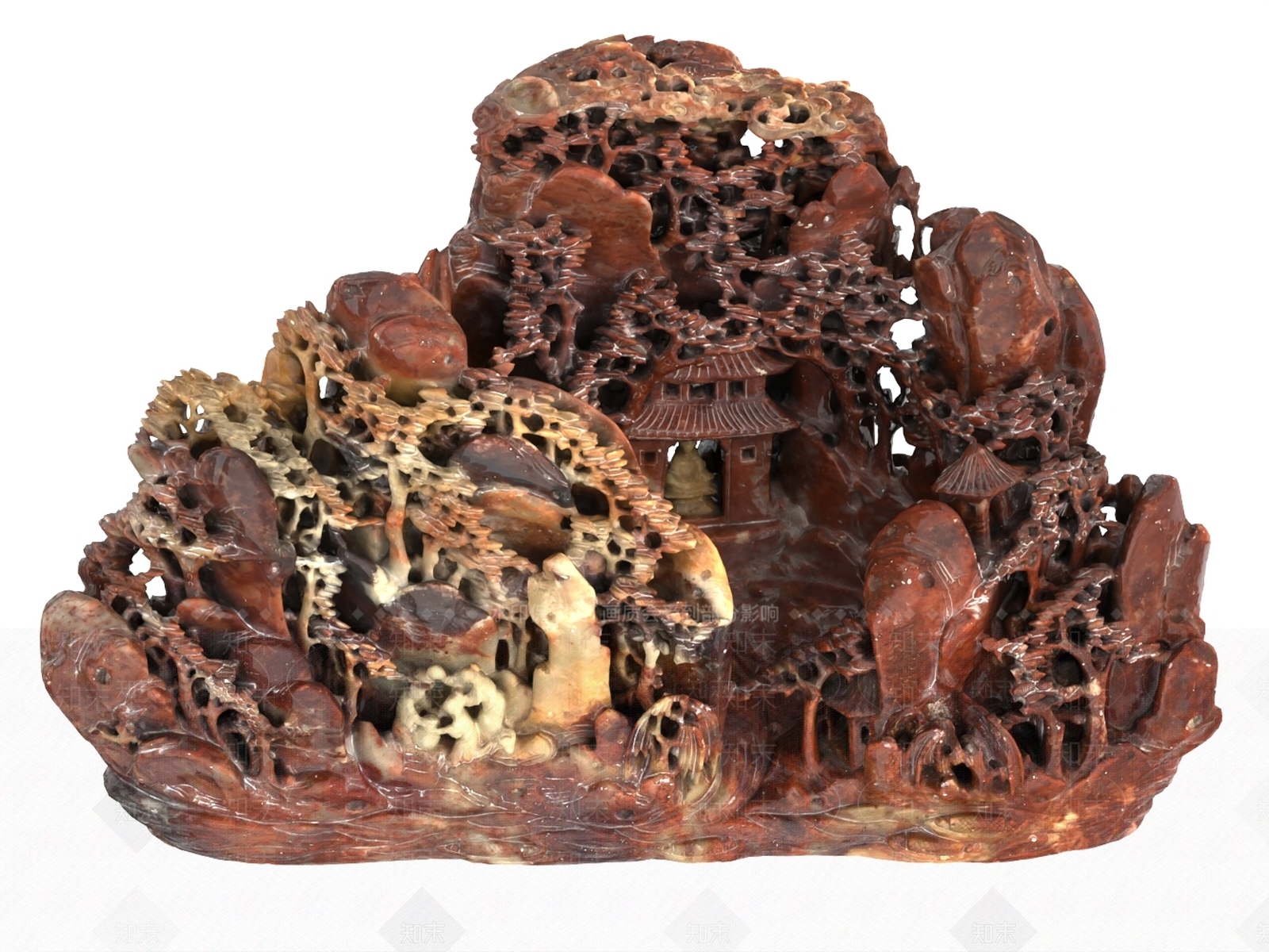 中式雕塑摆件3D模型下载【ID:1192739314】