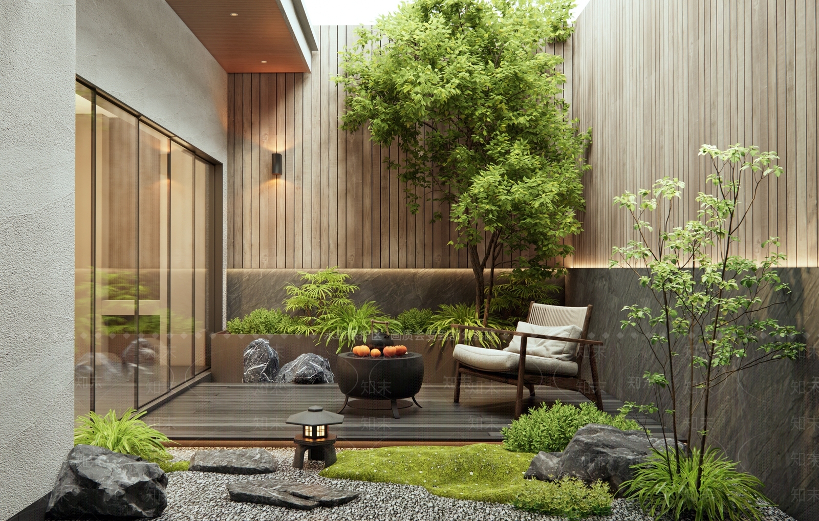 现代庭院3D模型下载【ID:1192740137】