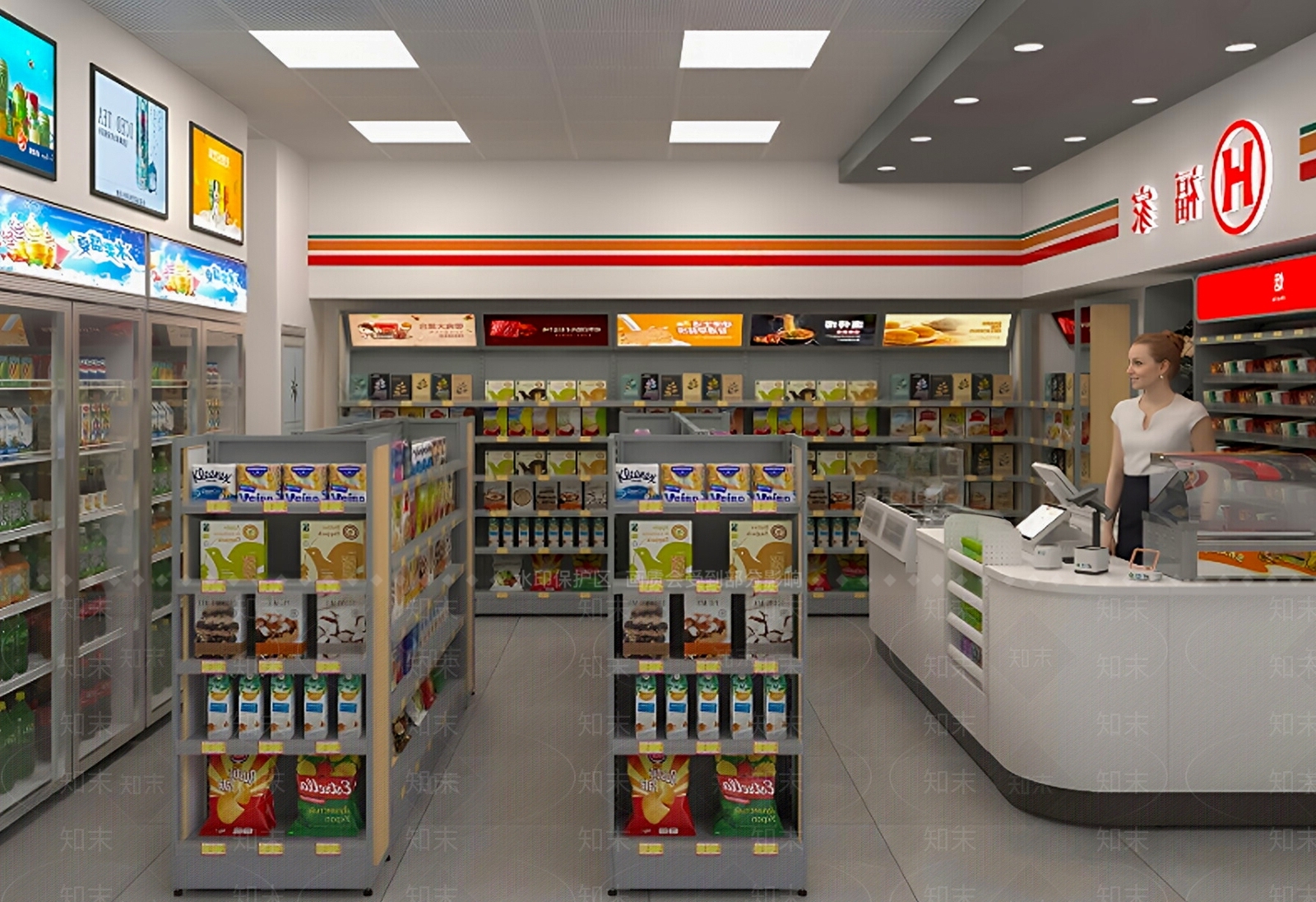 现代便利店SU模型下载【ID:1192741497】