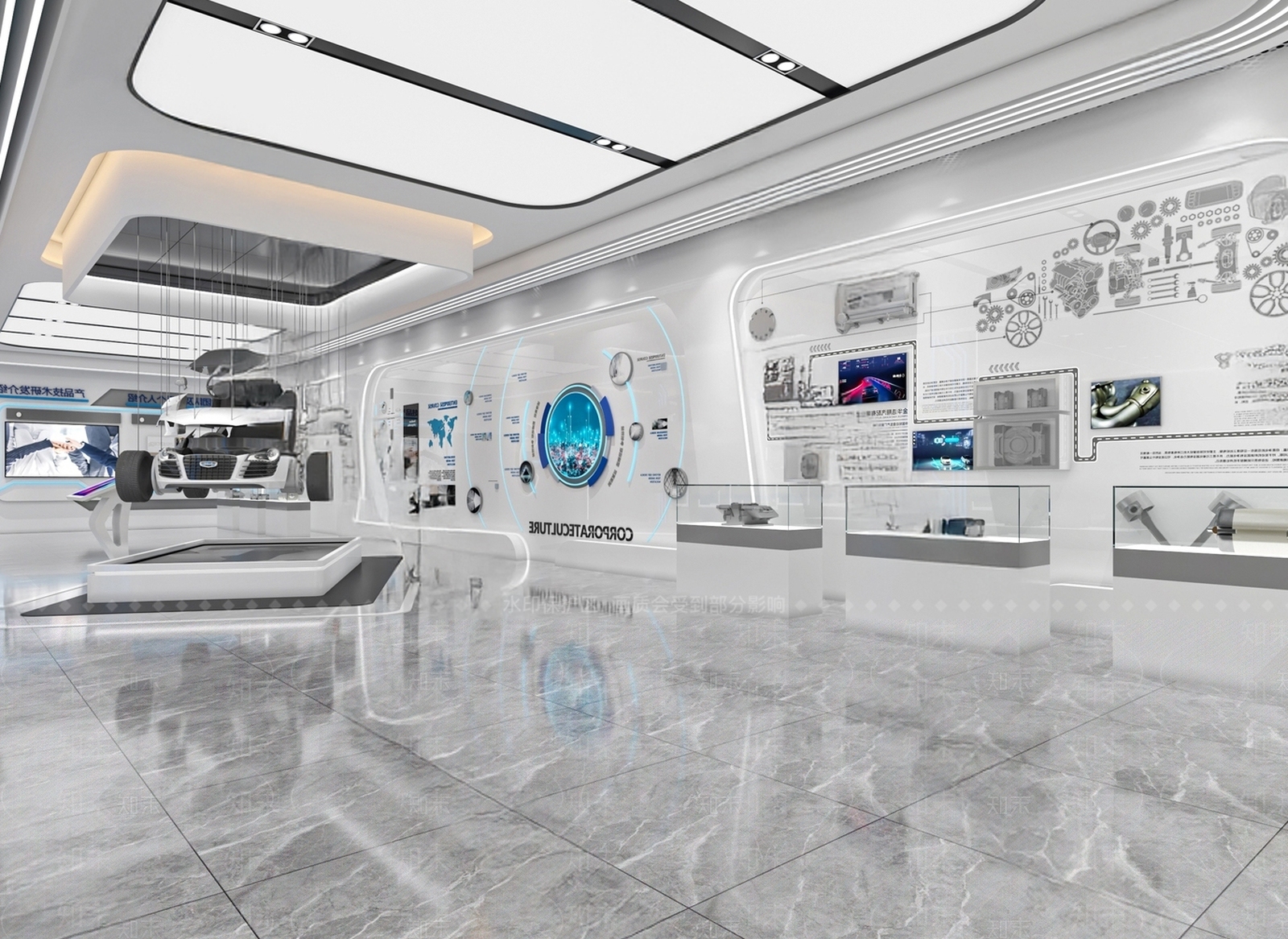 现代汽车展厅SU模型下载【ID:1192743865】