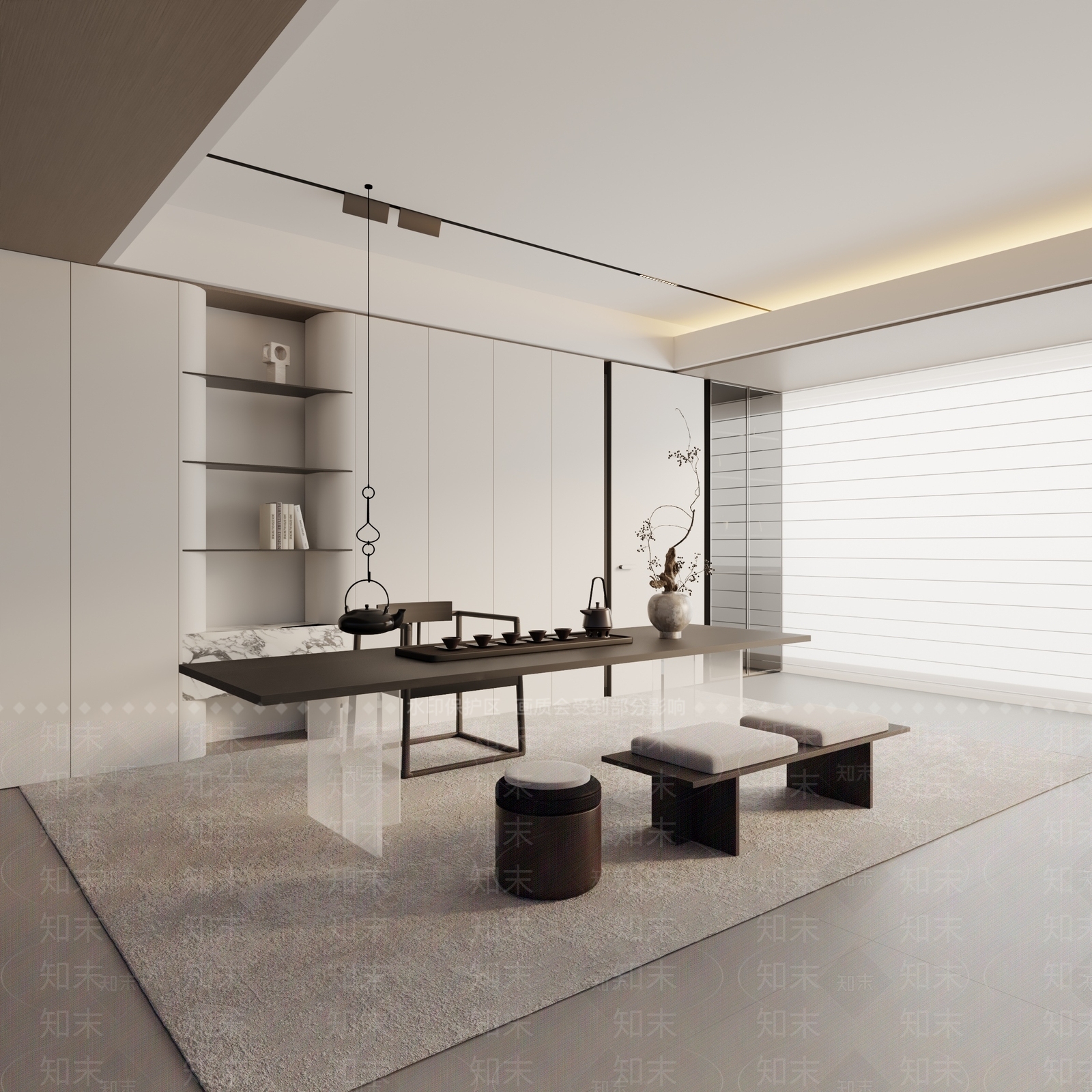 现代茶室3D模型下载【ID:1192744329】