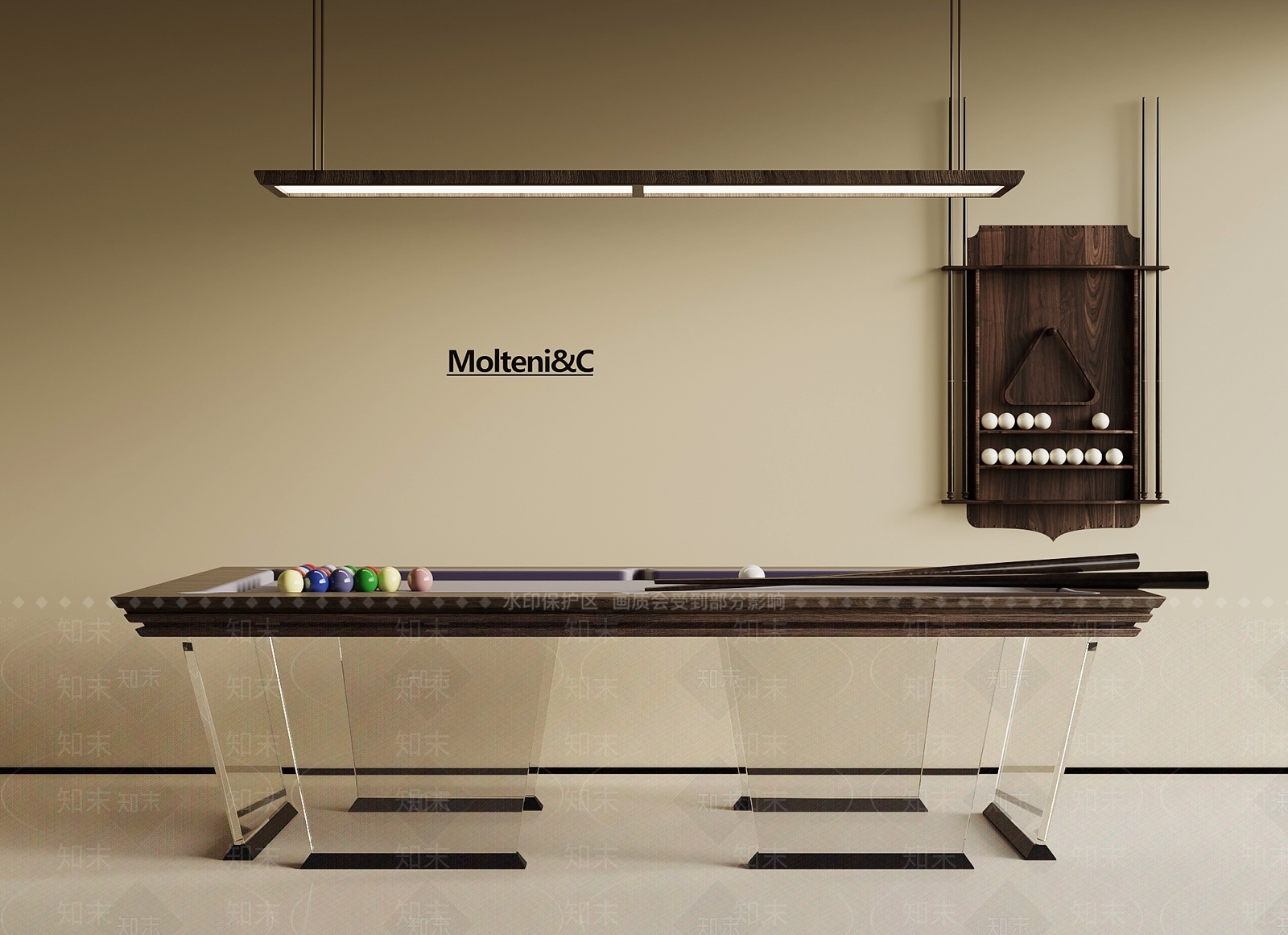 台球桌SU模型下载【ID:1192745258】