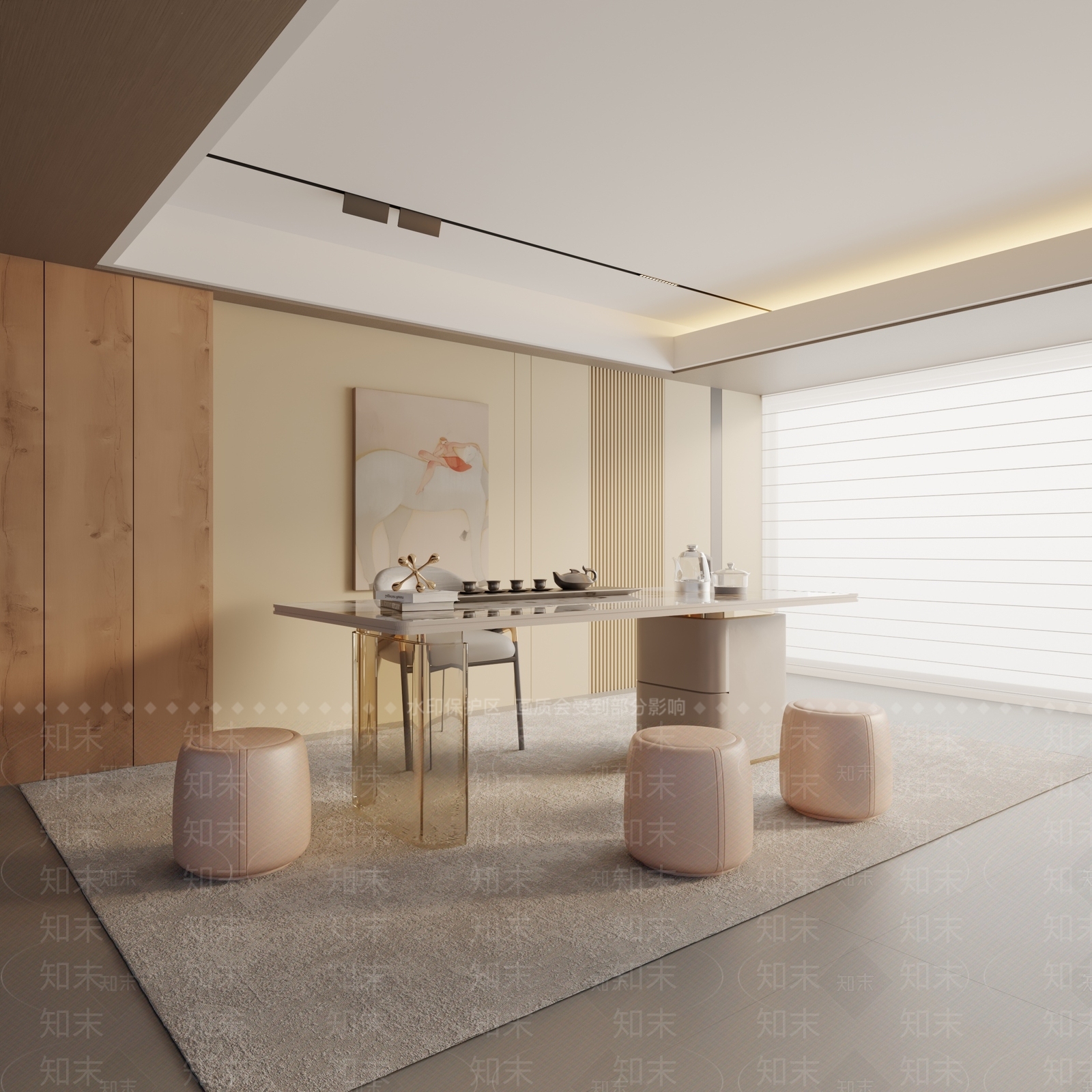 现代茶室3D模型下载【ID:1192747735】