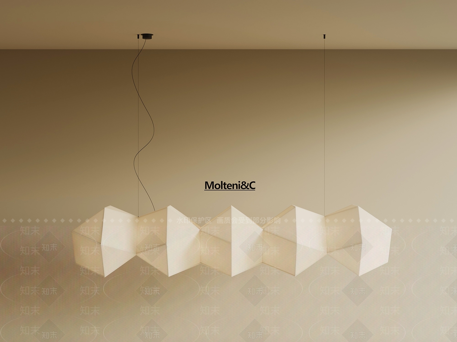 法式奶油餐厅吊灯3D模型下载【ID:1192753426】