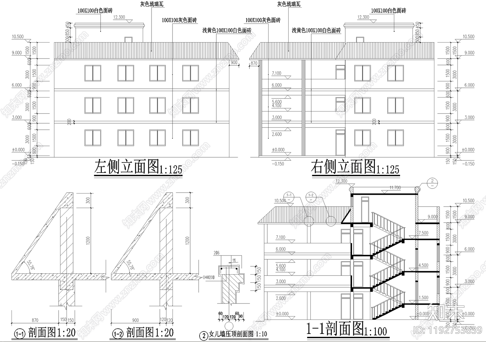养老院cad施工图下载【ID:1192753839】