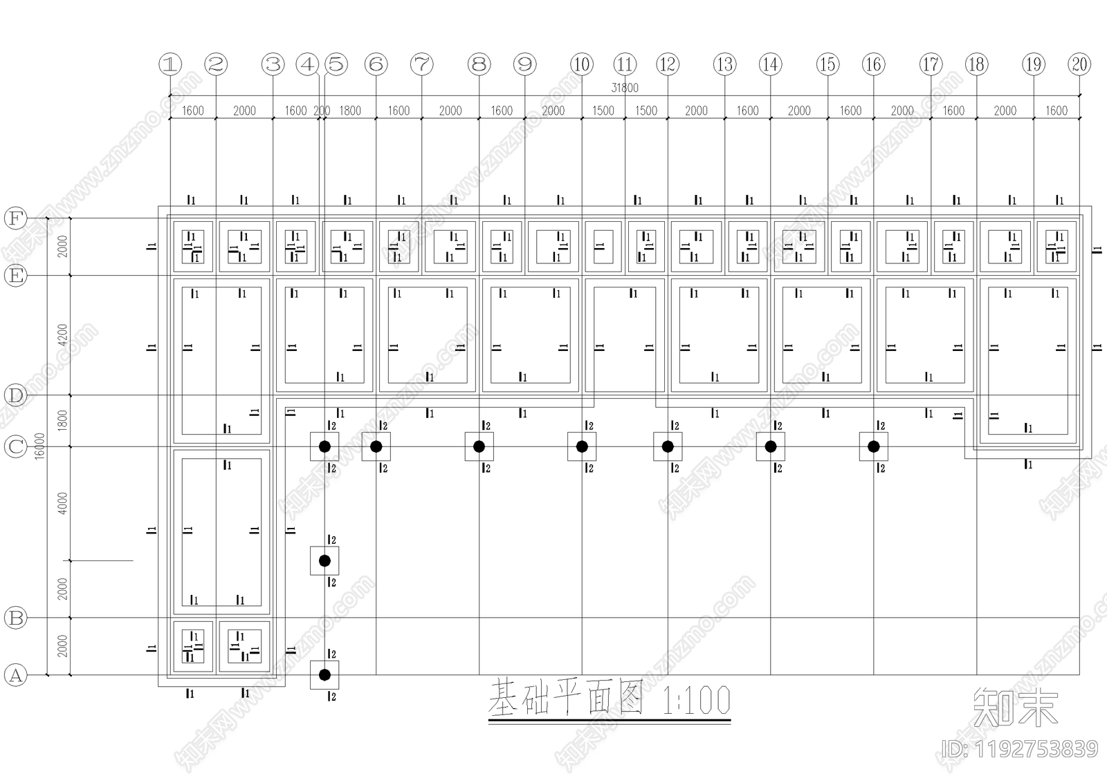 养老院cad施工图下载【ID:1192753839】