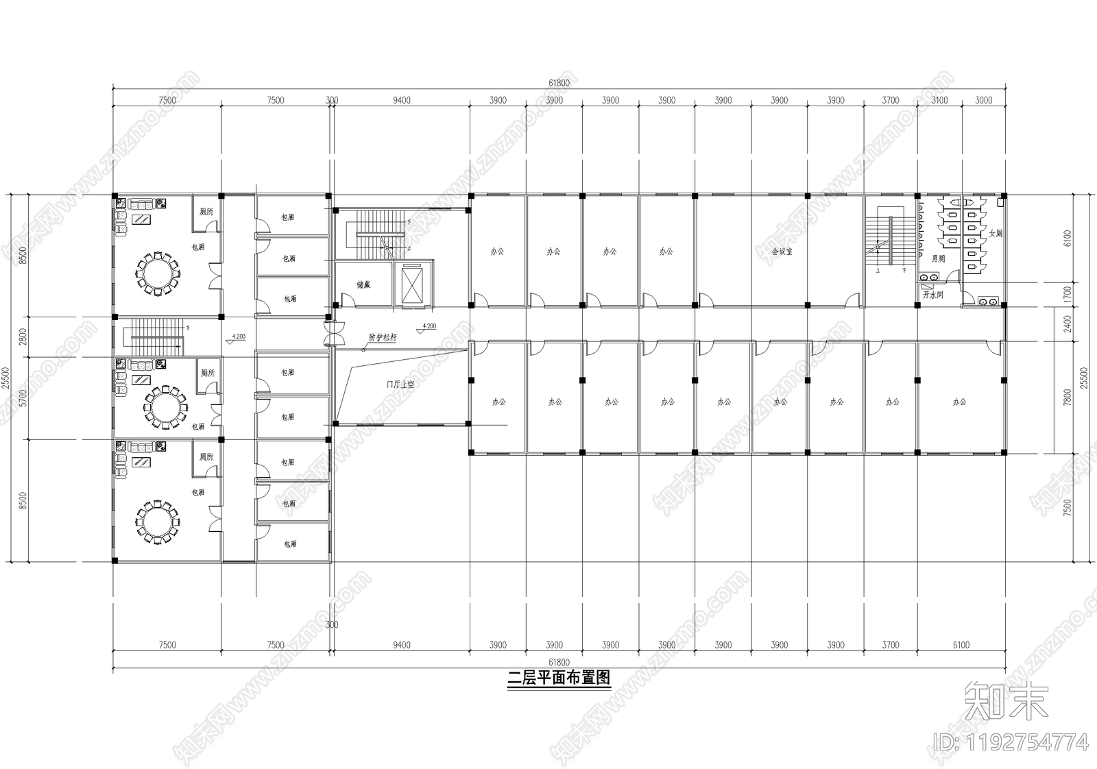 养老院cad施工图下载【ID:1192754774】
