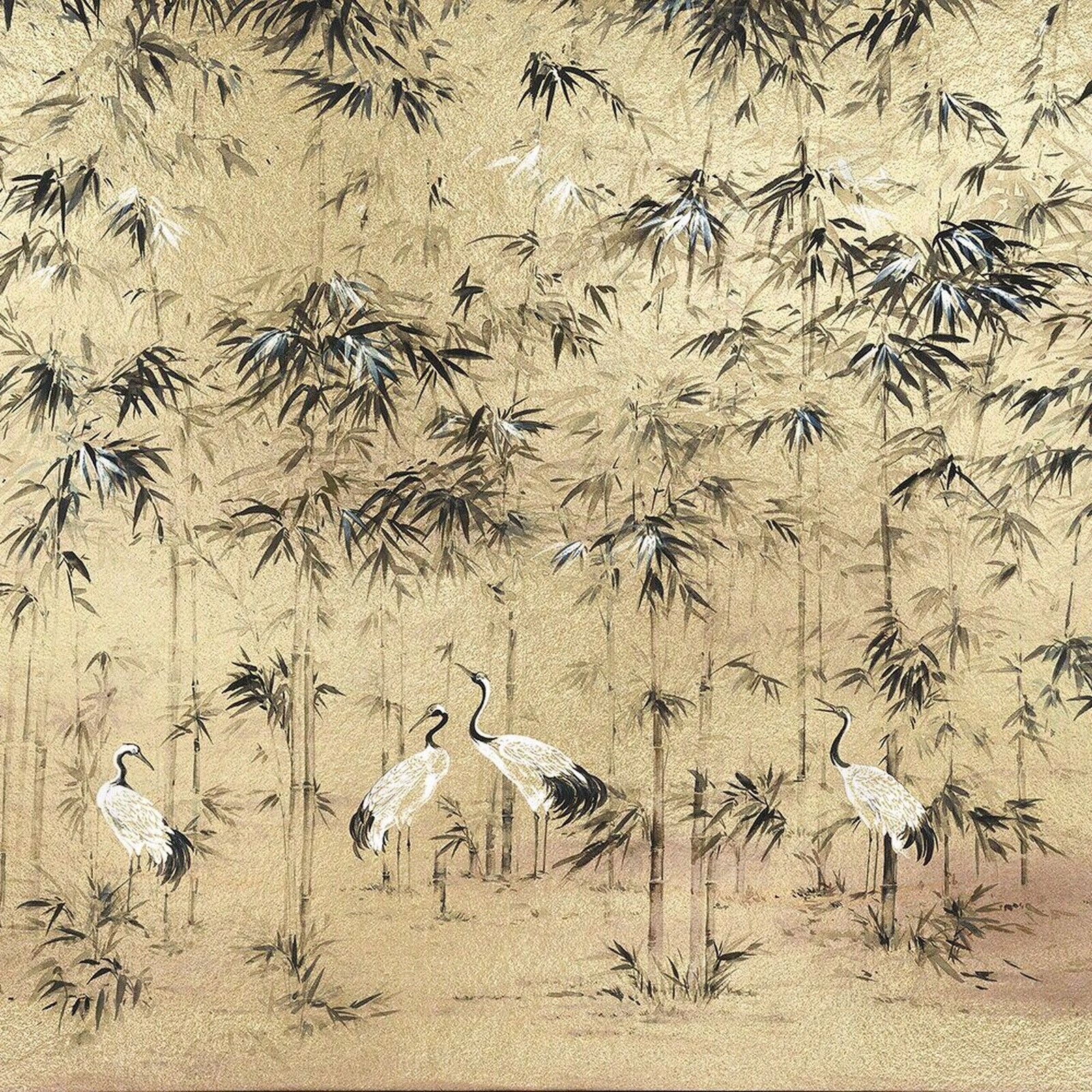 现代新中式花鸟壁纸贴图下载【ID:1192760822】