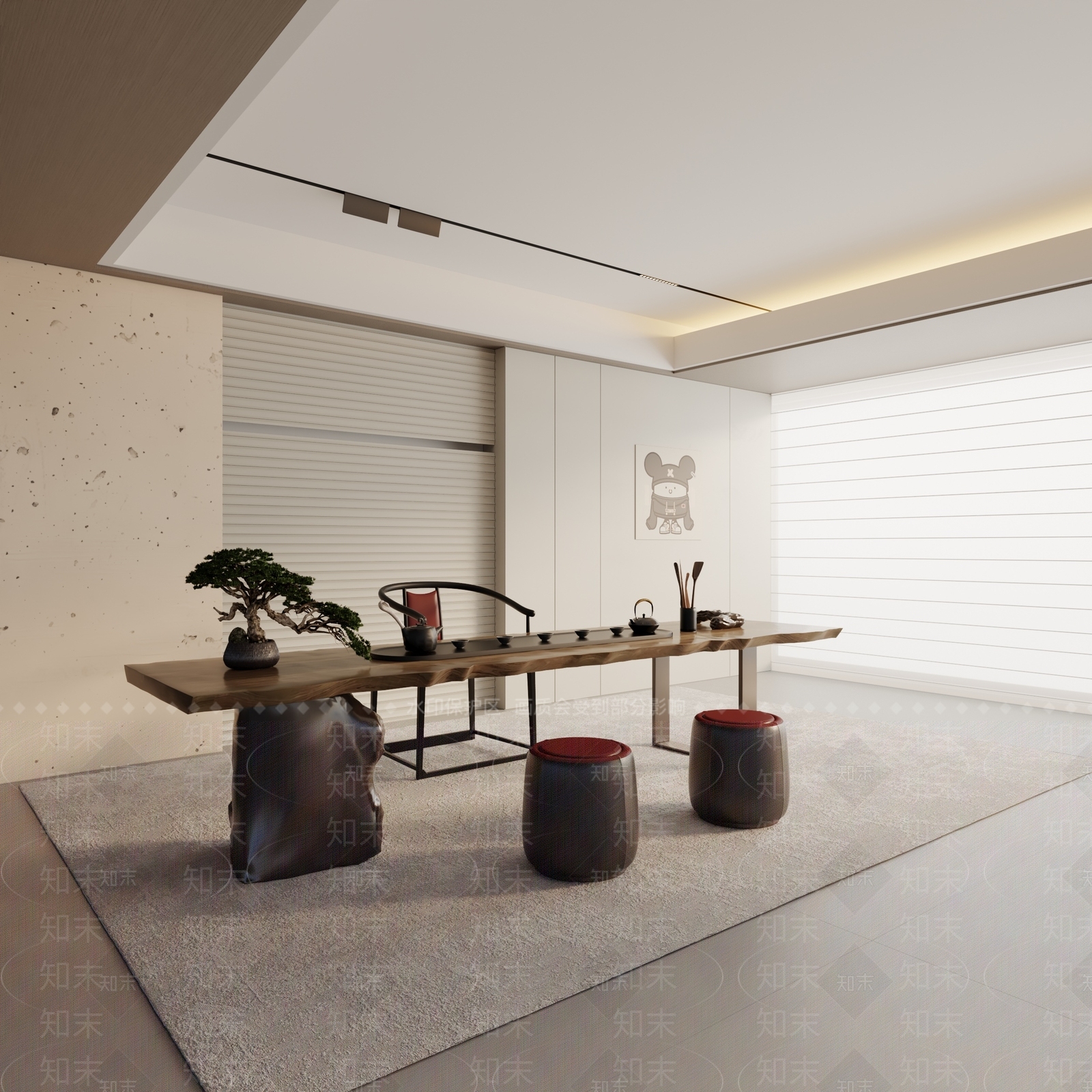 现代茶室3D模型下载【ID:1192756520】