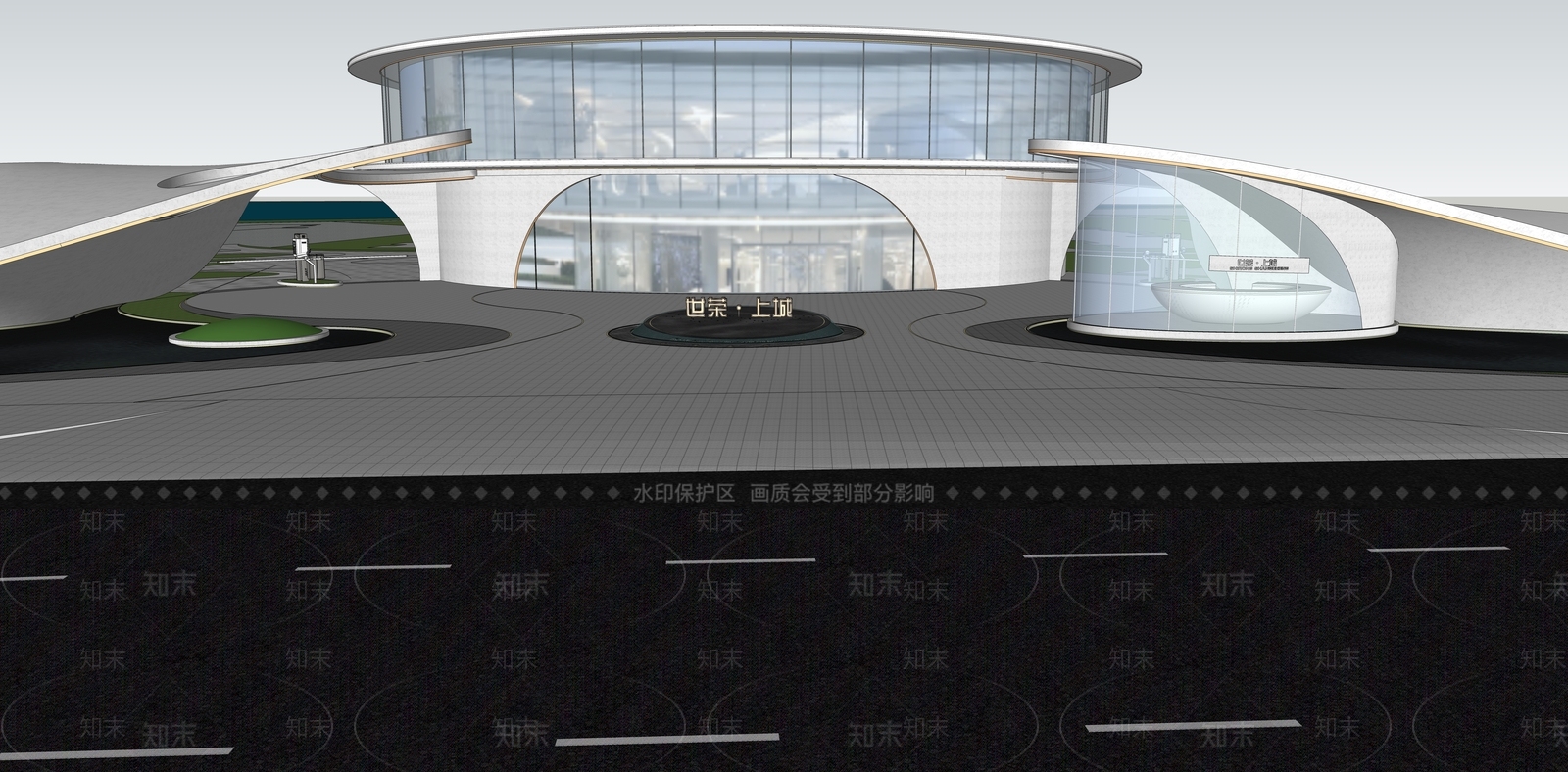 现代小区建筑SU模型下载【ID:1192849704】