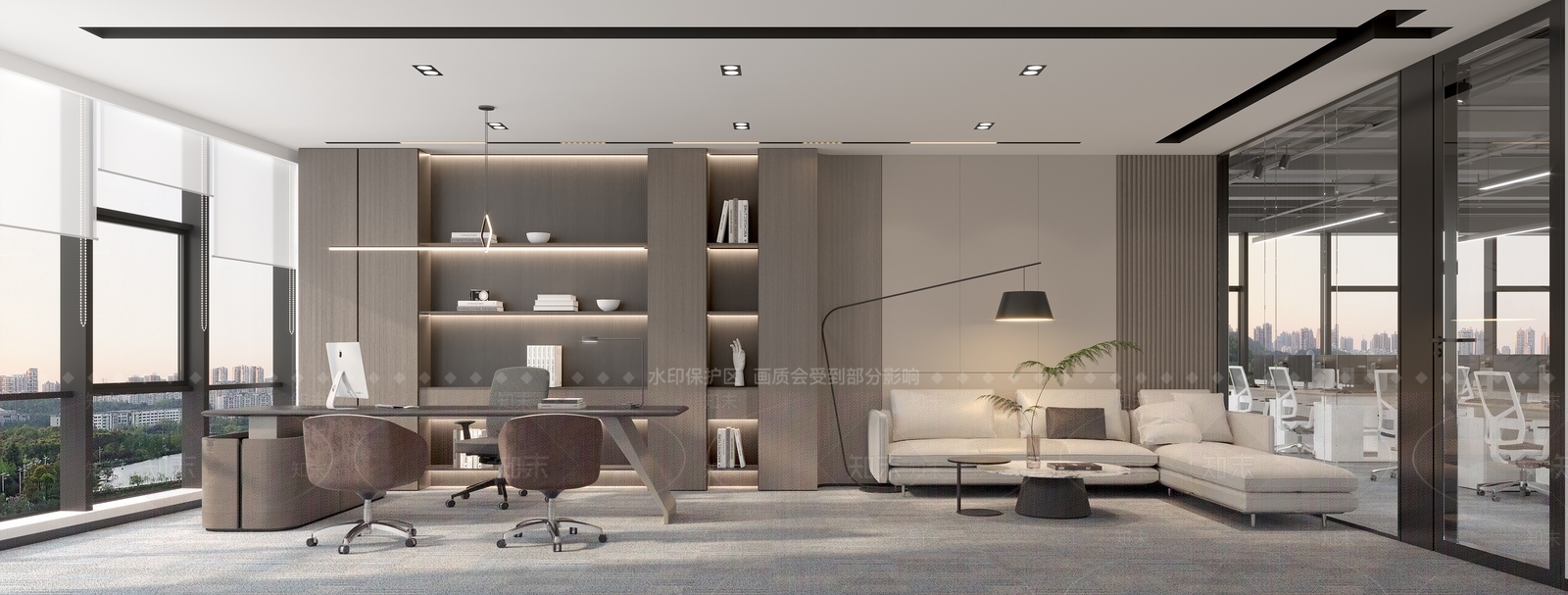 现代工业董事长办公室3D模型下载【ID:1192758097】