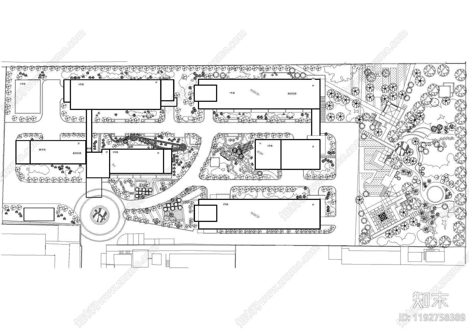 养老院cad施工图下载【ID:1192758389】