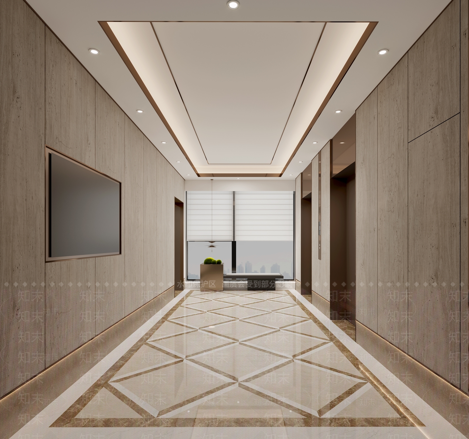 现代新中式其他办公空间3D模型下载【ID:1192761242】