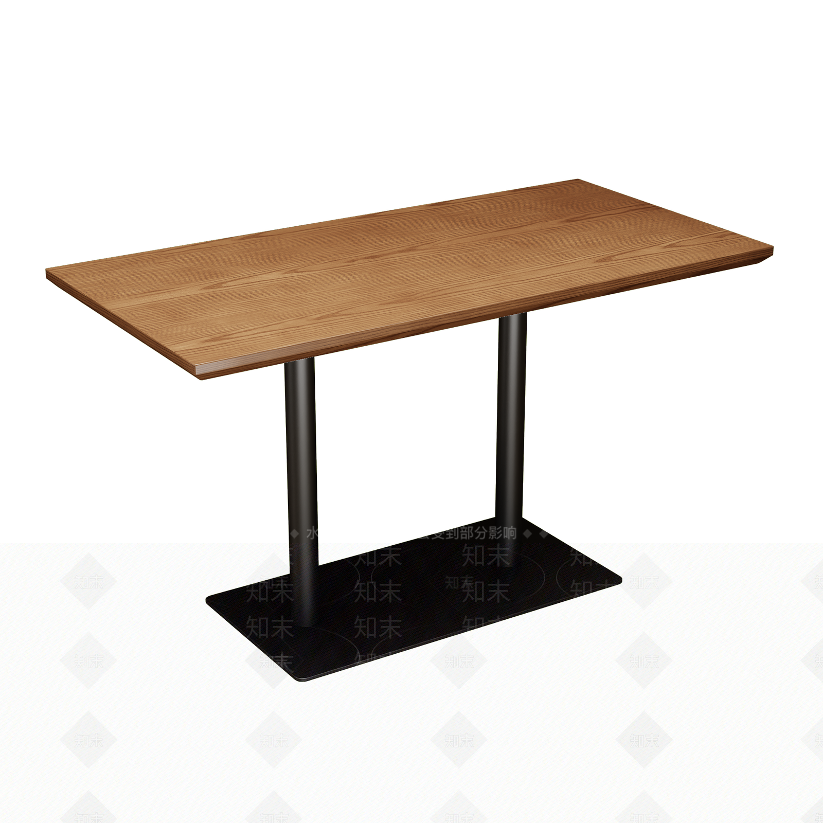 现代原木餐桌3D模型下载【ID:1192763470】