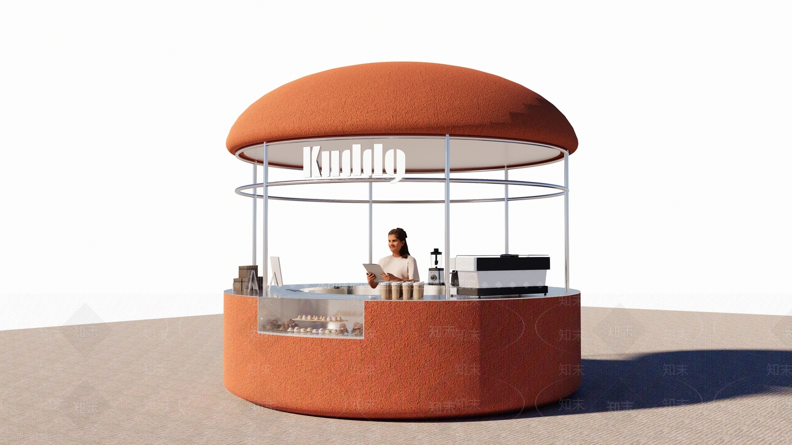 现代简约奶茶店SU模型下载【ID:1192764824】