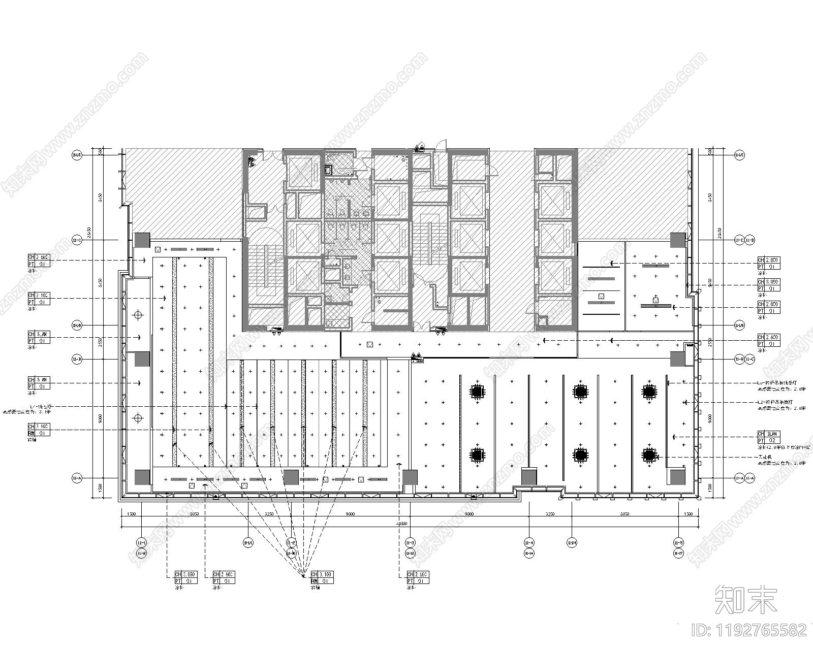现代整体办公空间cad施工图下载【ID:1192765582】
