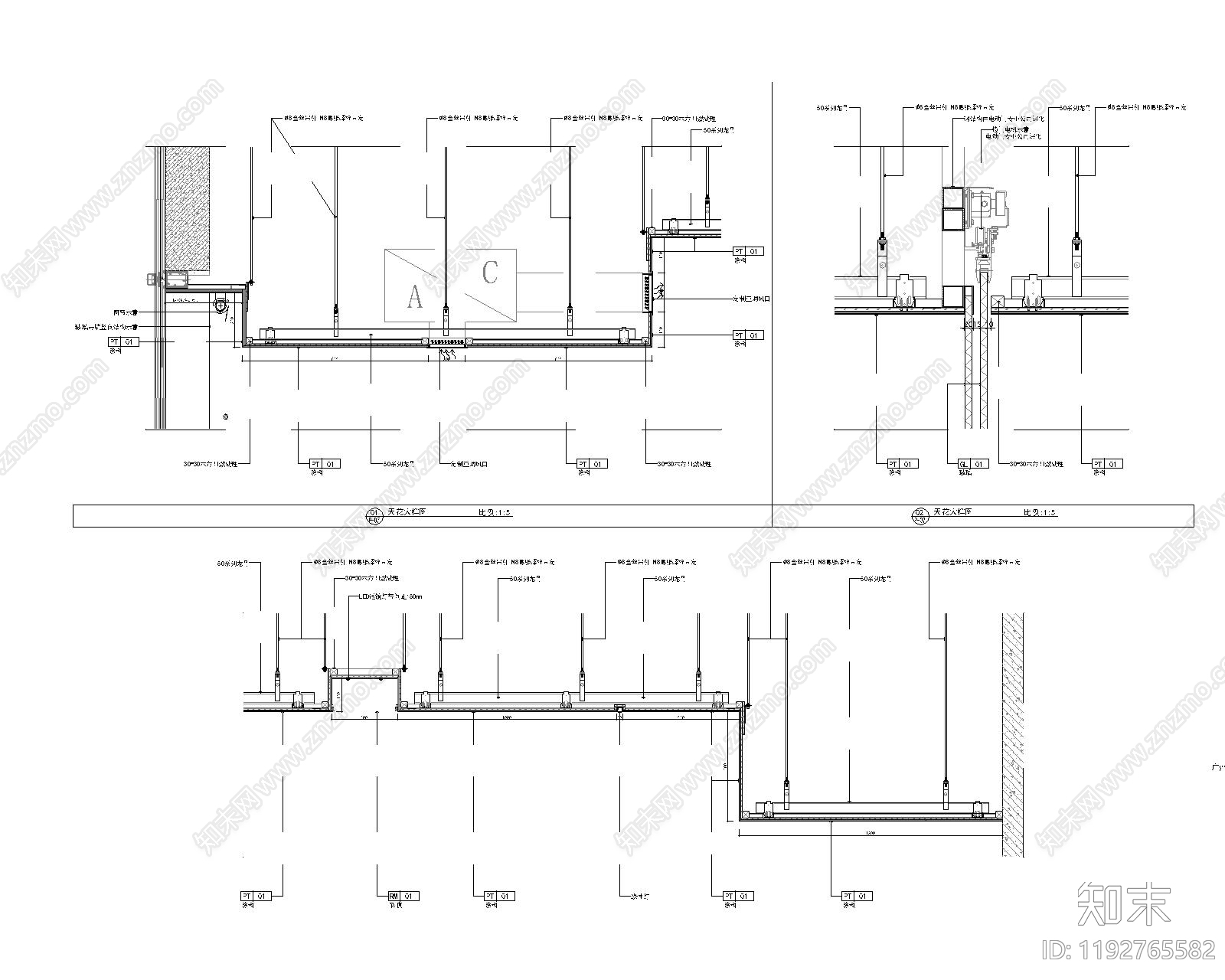 现代整体办公空间cad施工图下载【ID:1192765582】