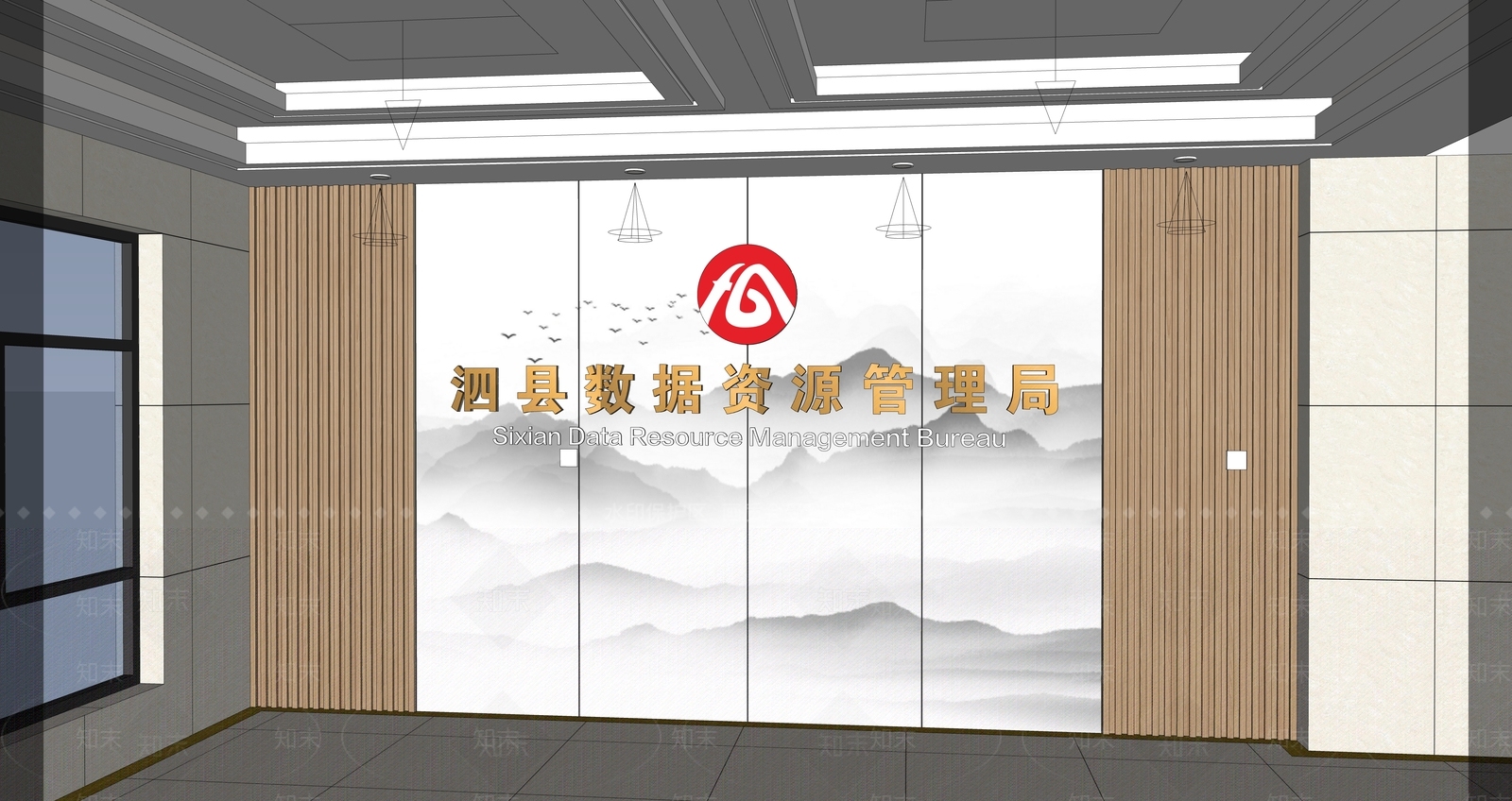 现代新中式文化展厅SU模型下载【ID:1192765886】