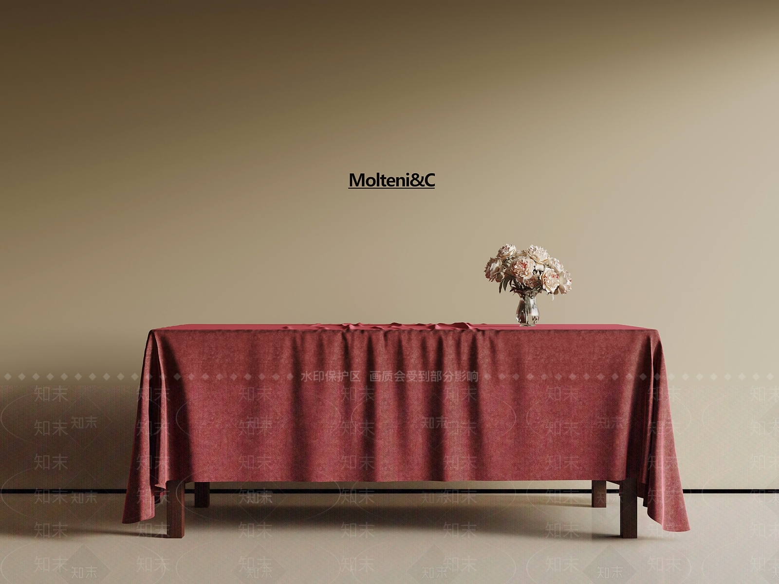 现代餐桌SU模型下载【ID:1192766484】