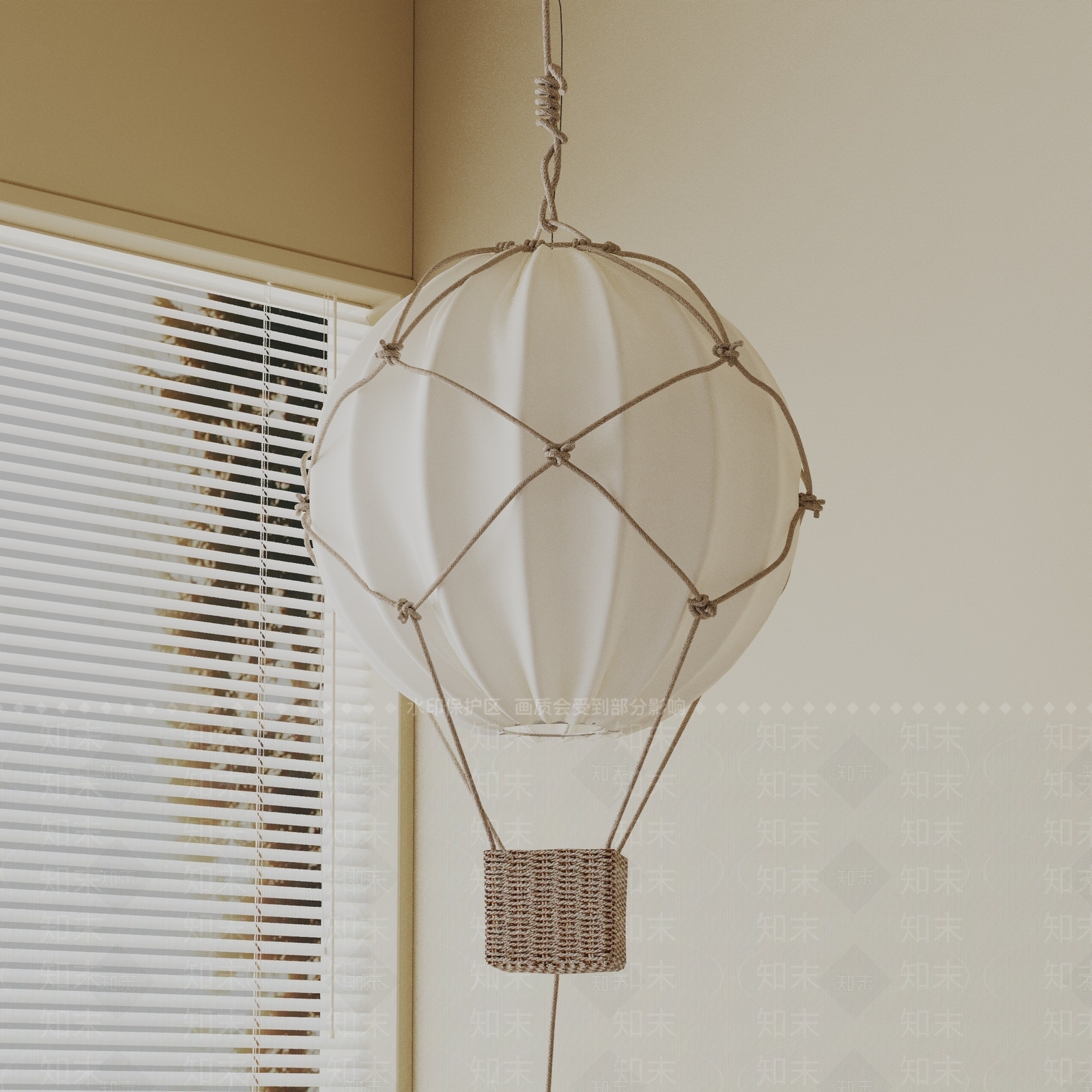 现代儿童房吊灯3D模型下载【ID:1192767699】