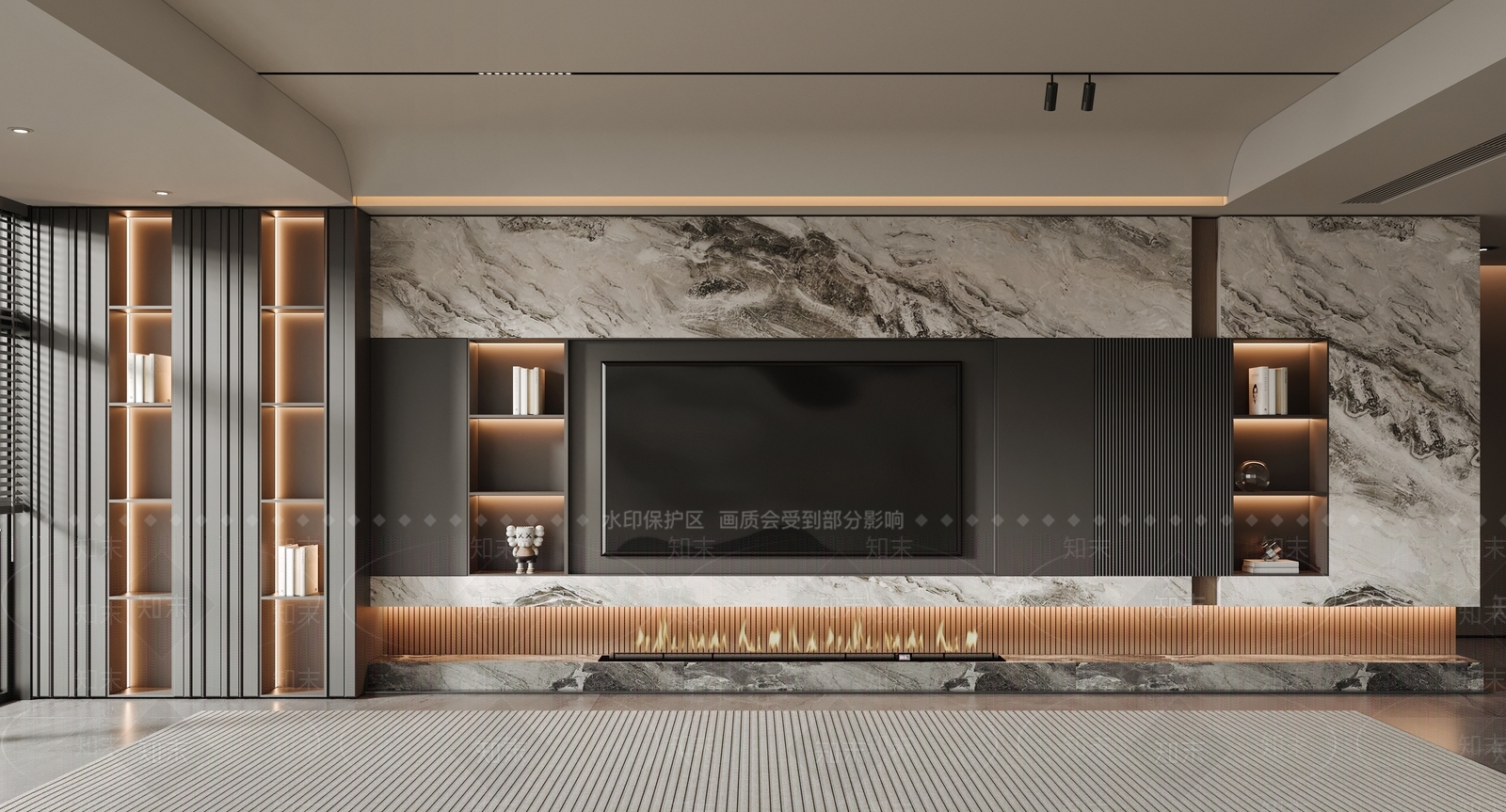 现代家居客厅3D模型精品下载_3dmax模型_知末网