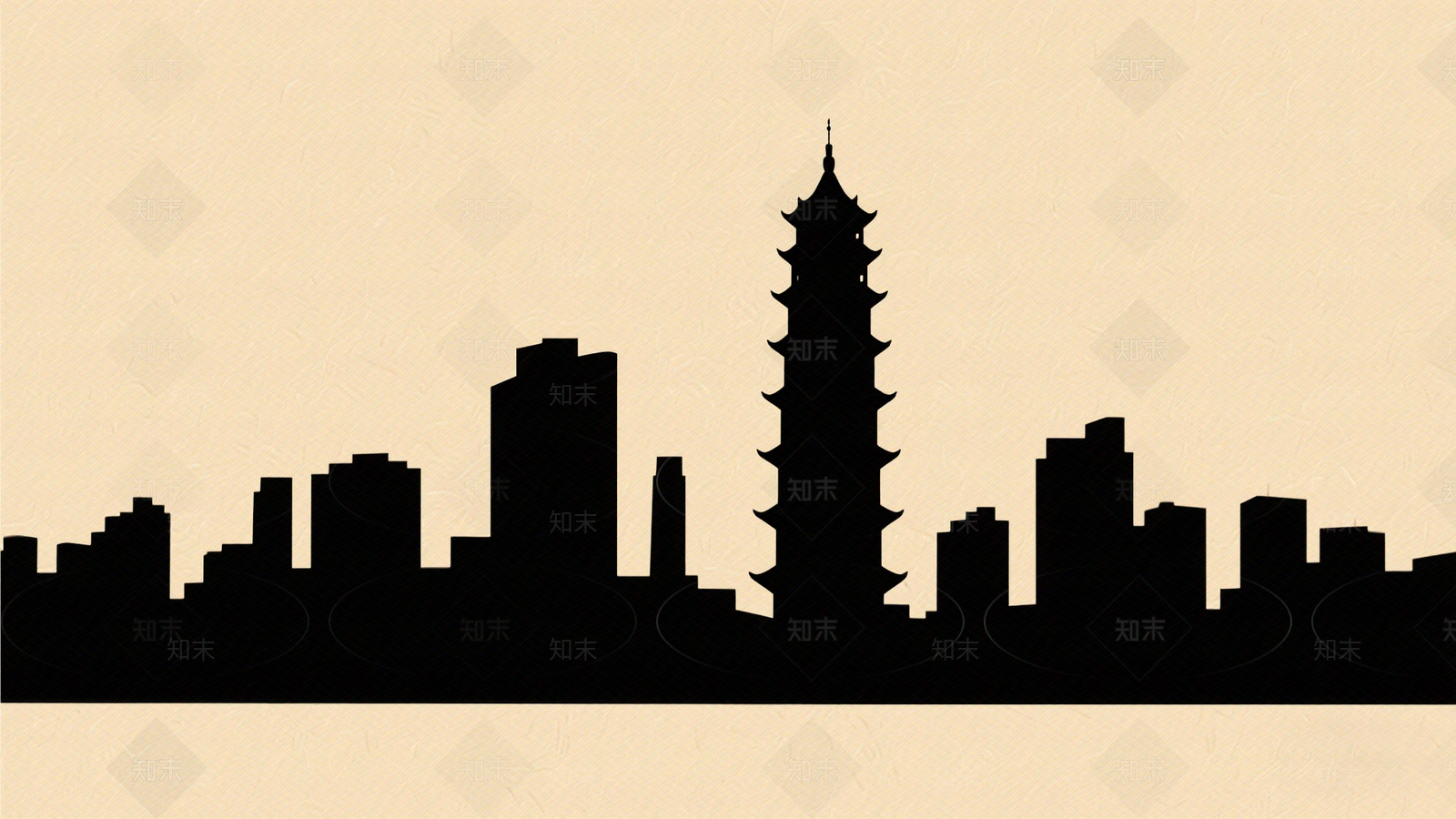 现代城市剪影贴图下载【ID:1192770374】