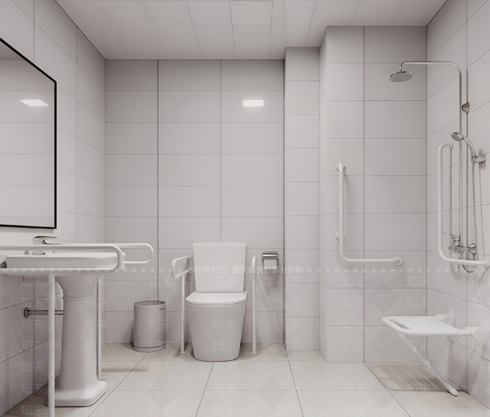 现代公共卫生间SU模型下载【ID:1192770165】