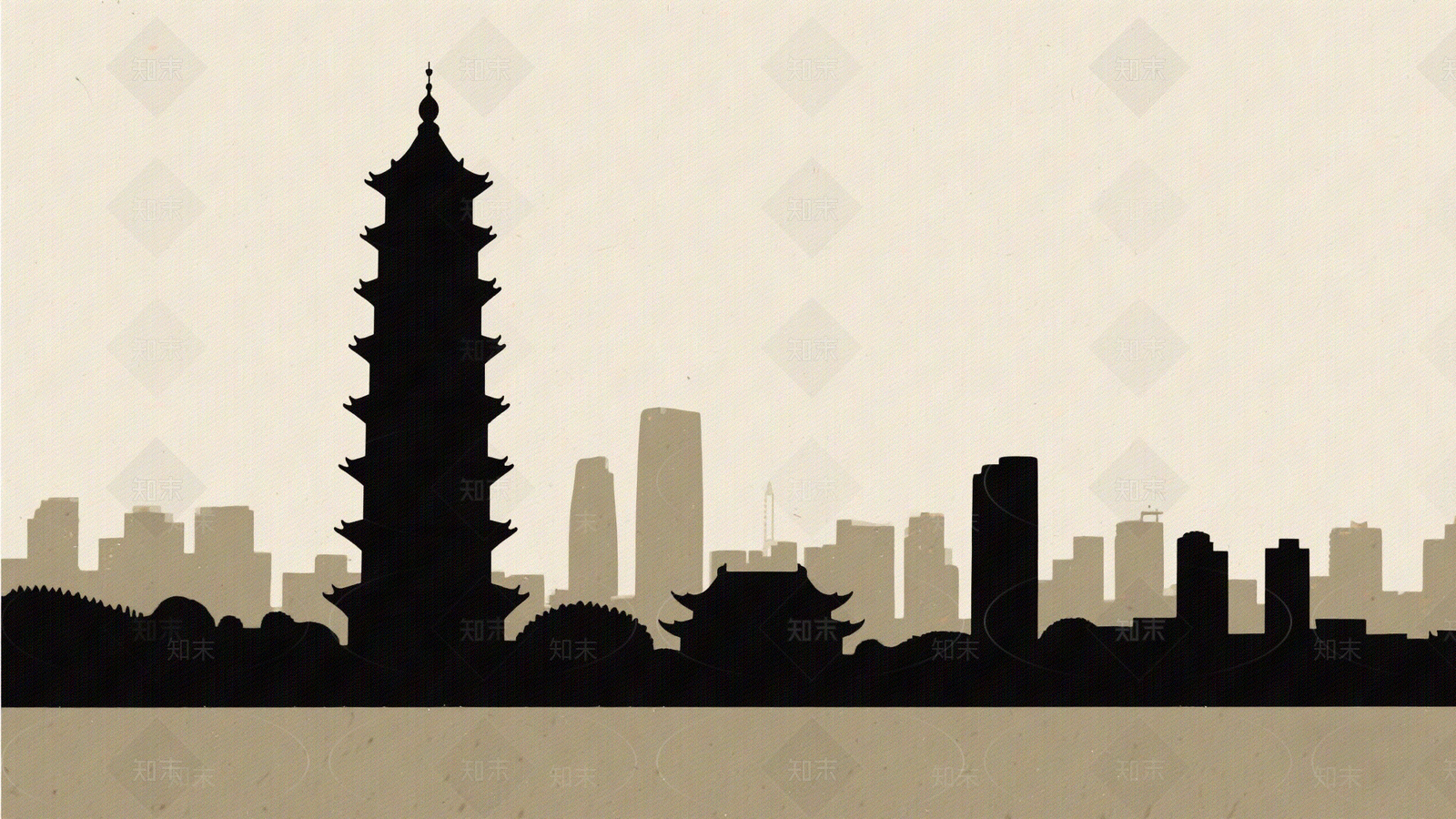 现代城市剪影贴图下载【ID:1192770411】