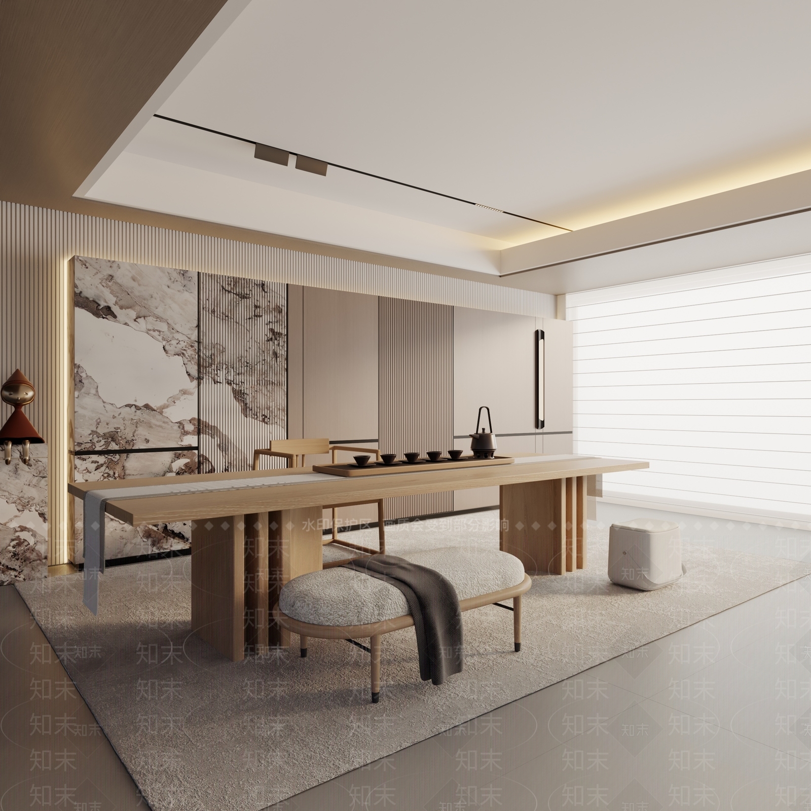 现代茶室3D模型下载【ID:1192771482】