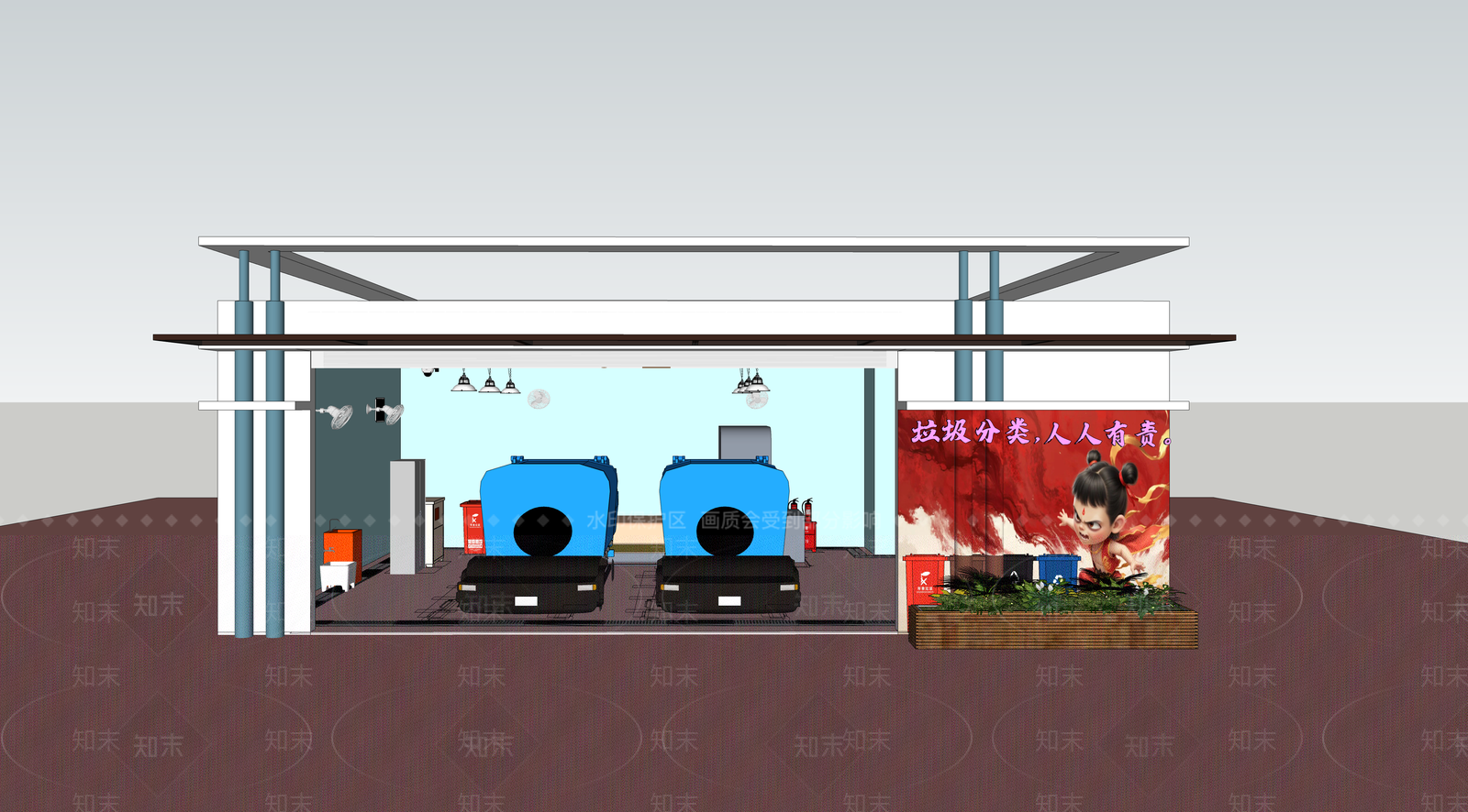 现代其他公共空间SU模型下载【ID:1192771600】