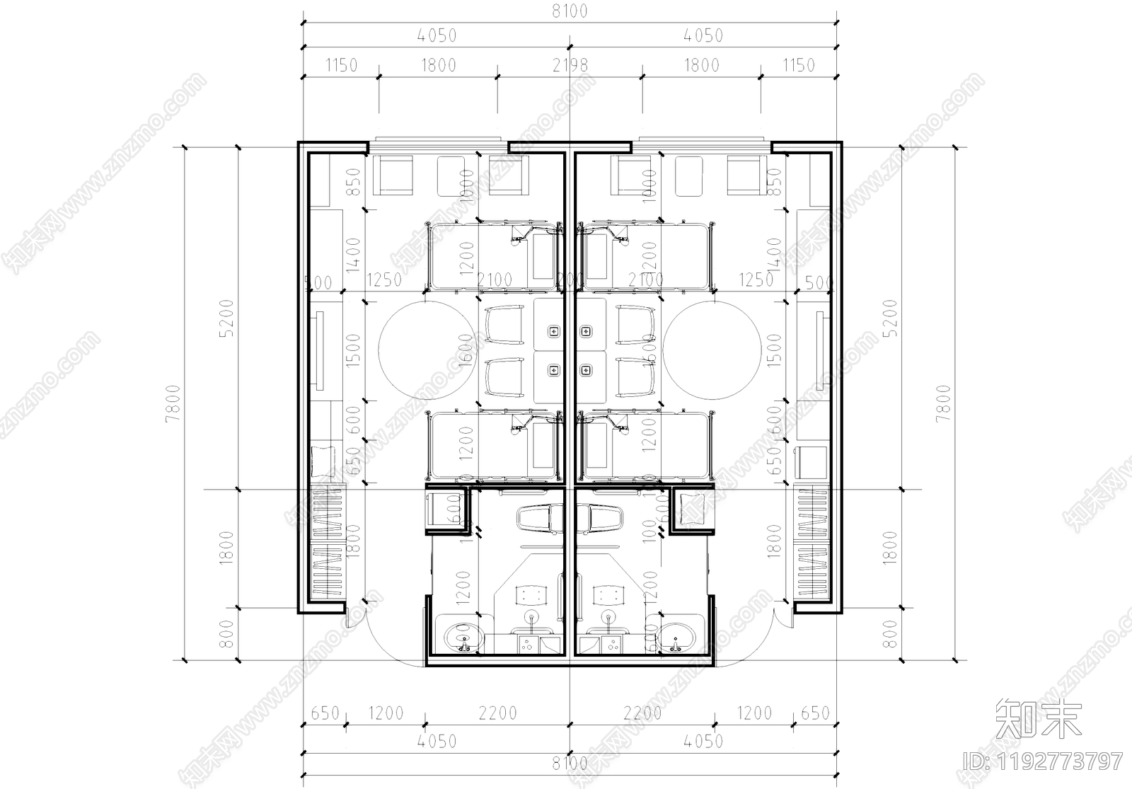 养老院cad施工图下载【ID:1192773797】