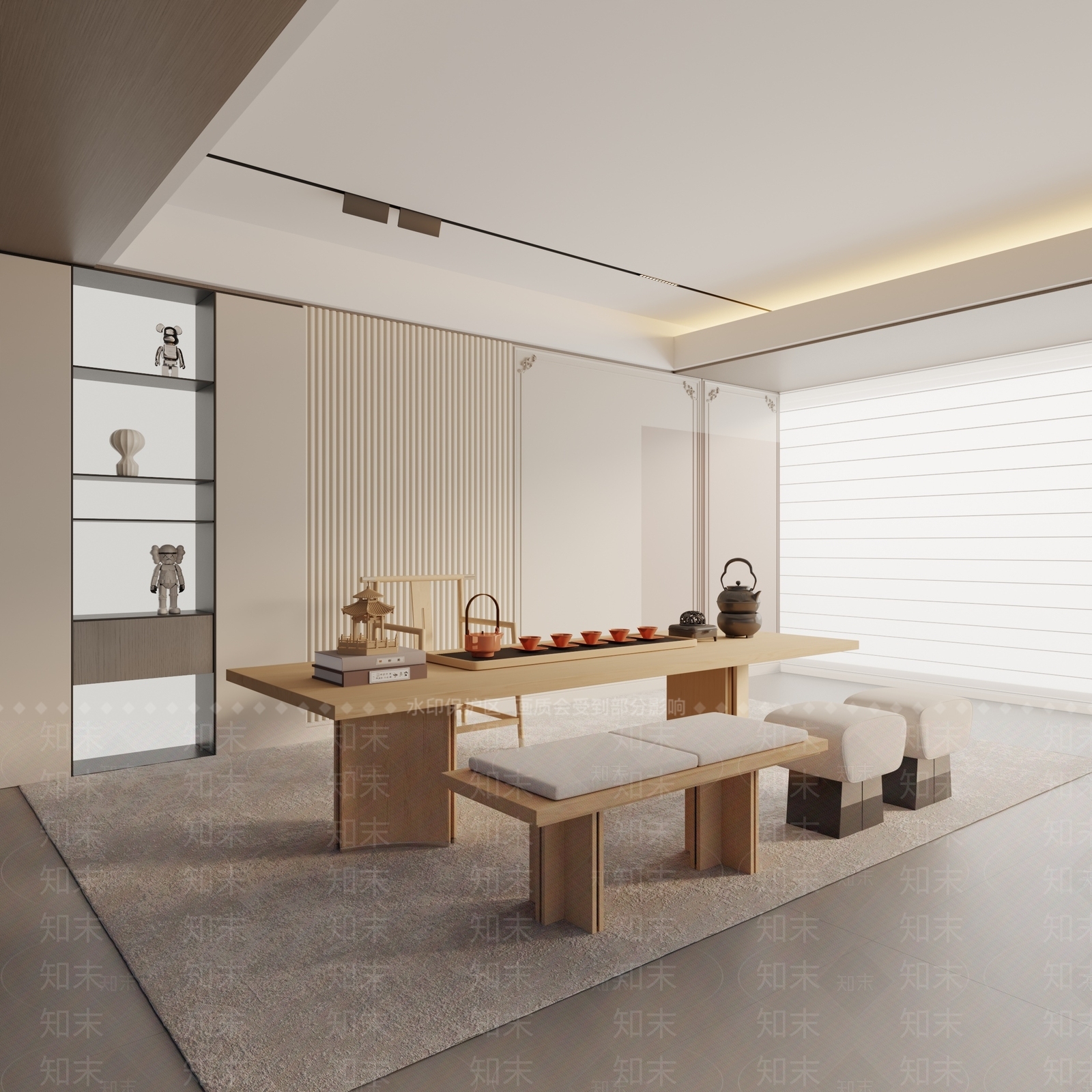 现代茶室3D模型下载【ID:1192775768】