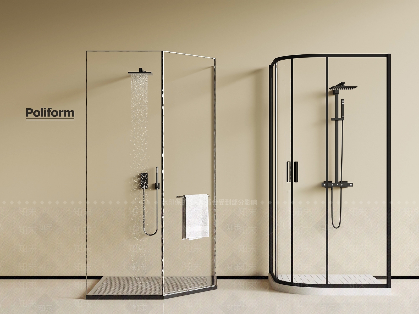 淋浴房3D模型下载【ID:1192776856】