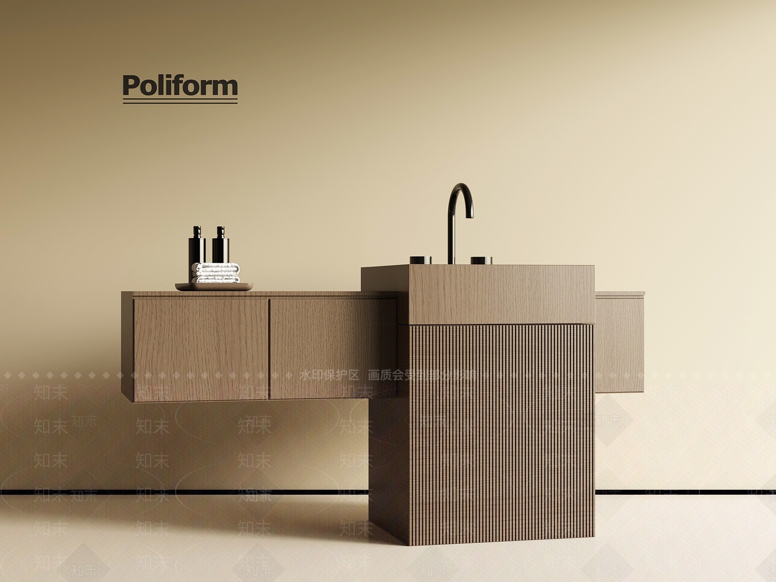 洗手台SU模型下载【ID:1192777108】