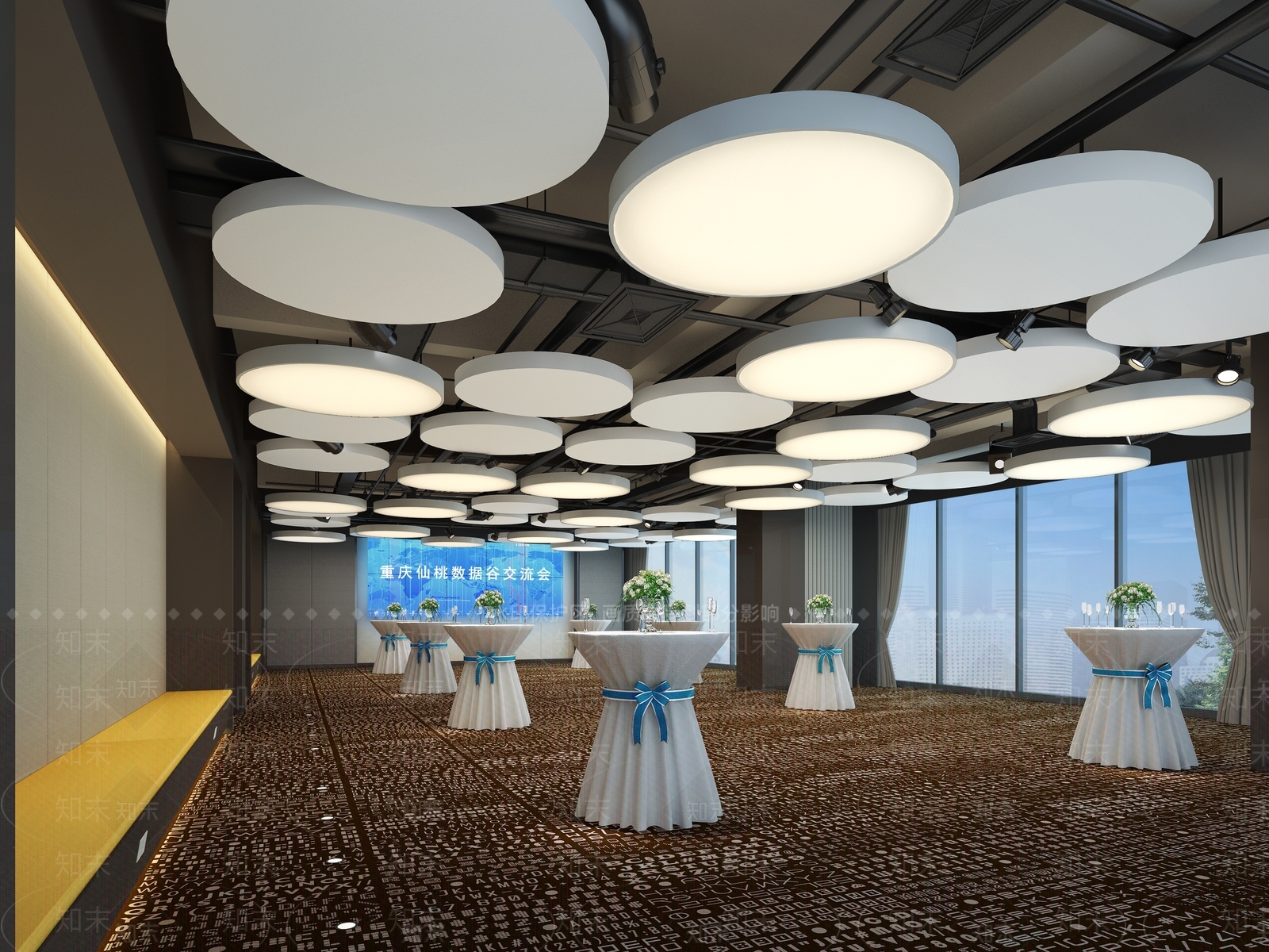 现代会议室3D模型下载【ID:1192777468】