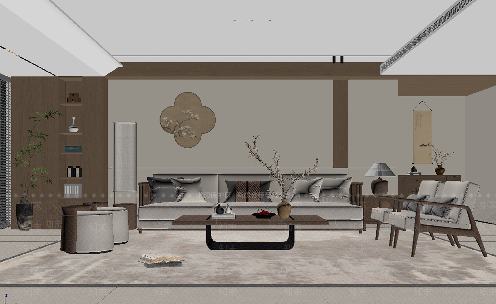 多人沙发三人沙发3D模型下载【ID:1227543760】