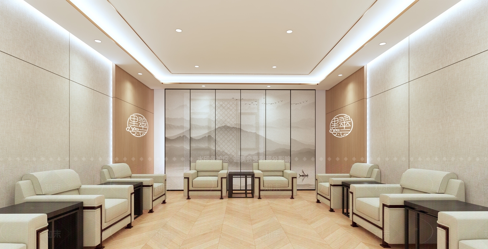 现代会议室SU模型下载【ID:1216018596】