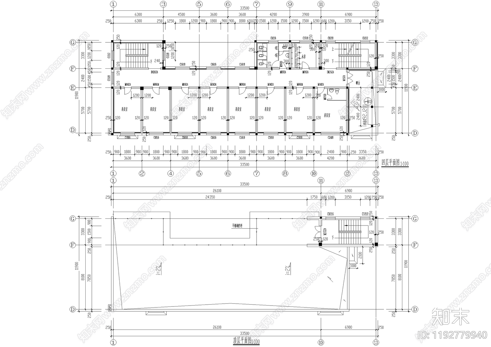 养老院cad施工图下载【ID:1192779940】