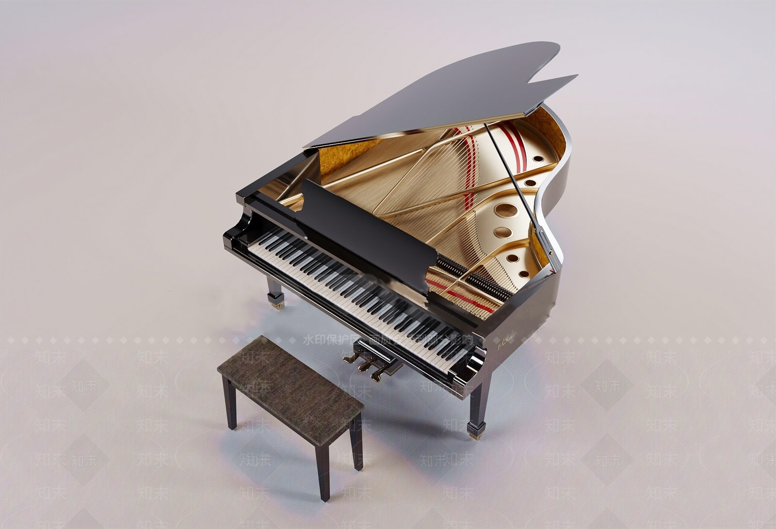 乐器3D模型下载【ID:1192780133】