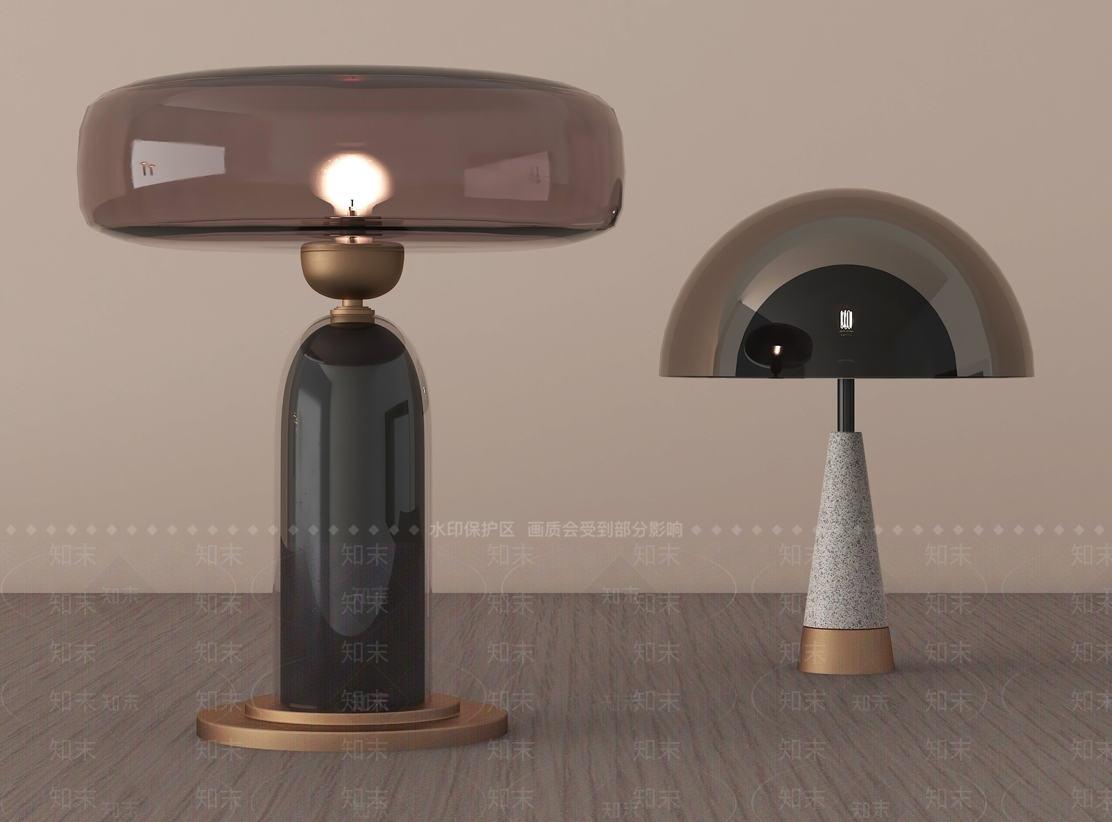 现代台灯3D模型下载【ID:1192783432】
