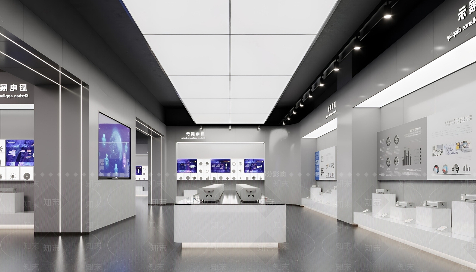 现代科技展厅SU模型下载【ID:1192787340】