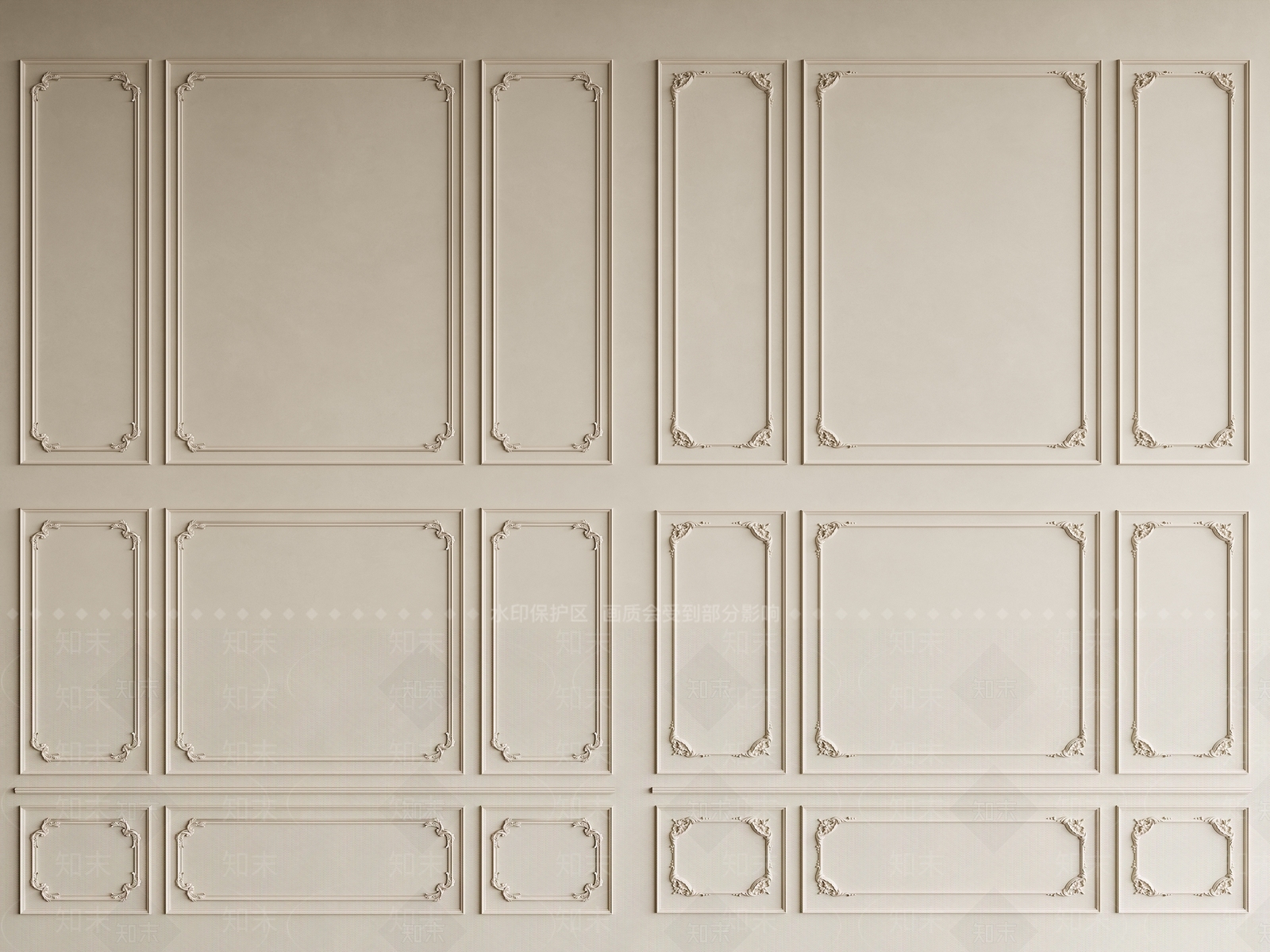 法式线条3D模型下载【ID:1192794722】