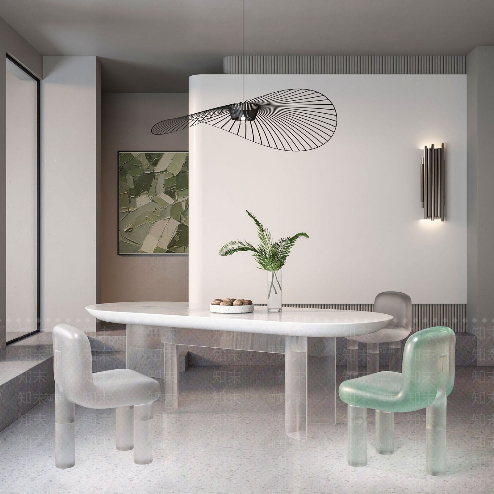 现代餐厅3D模型下载【ID:1192795671】